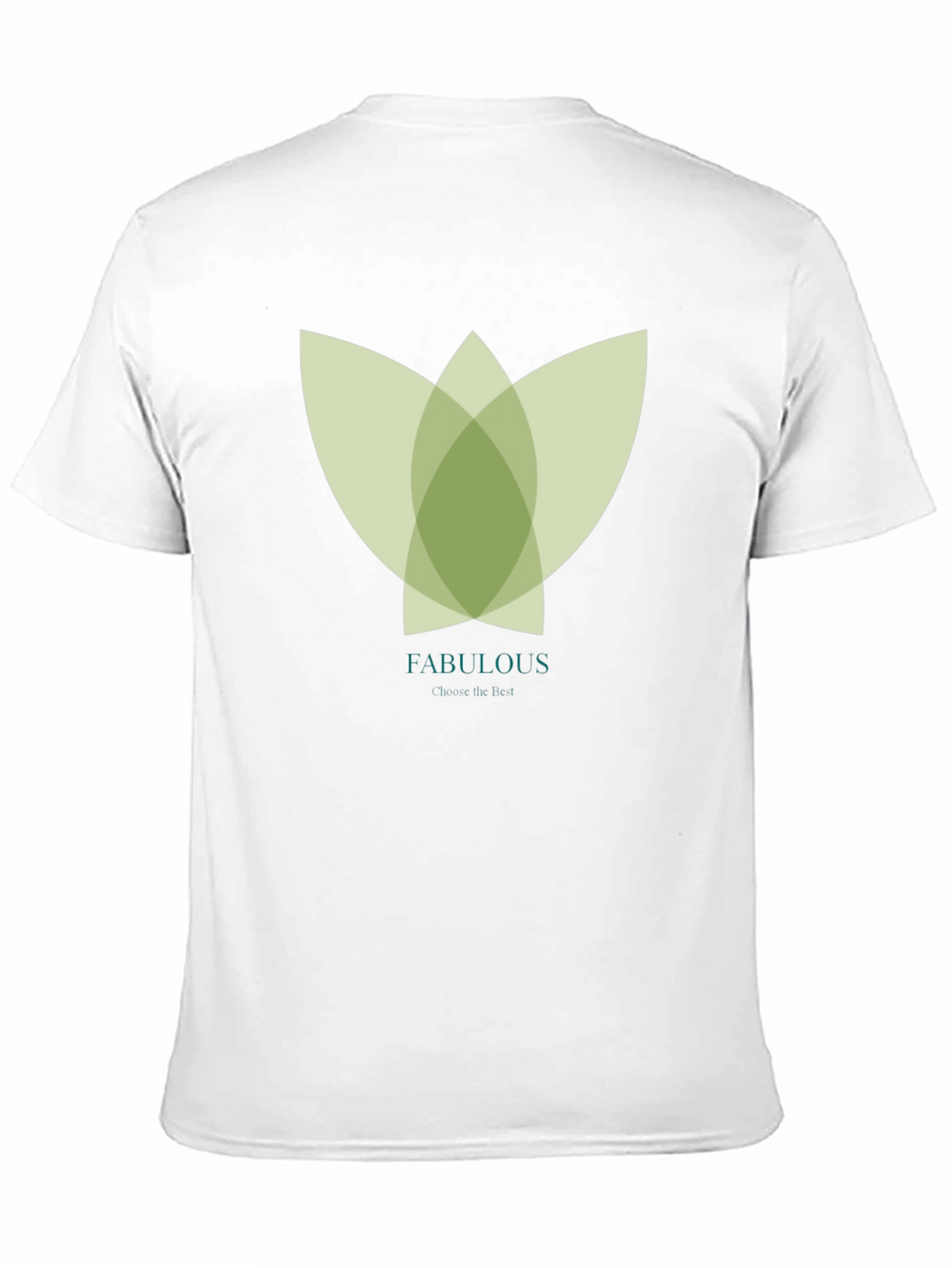 Stylish Black Tee with Abstract Green Floral Graphic