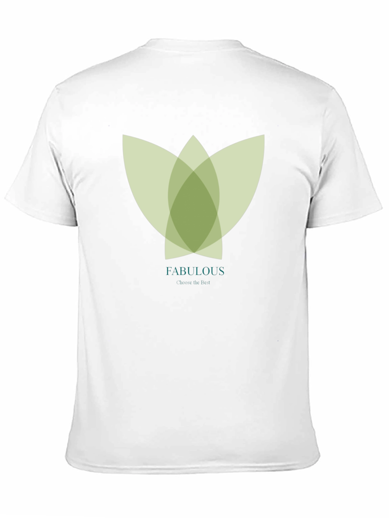 Stylish Black Tee with Abstract Green Floral Graphic