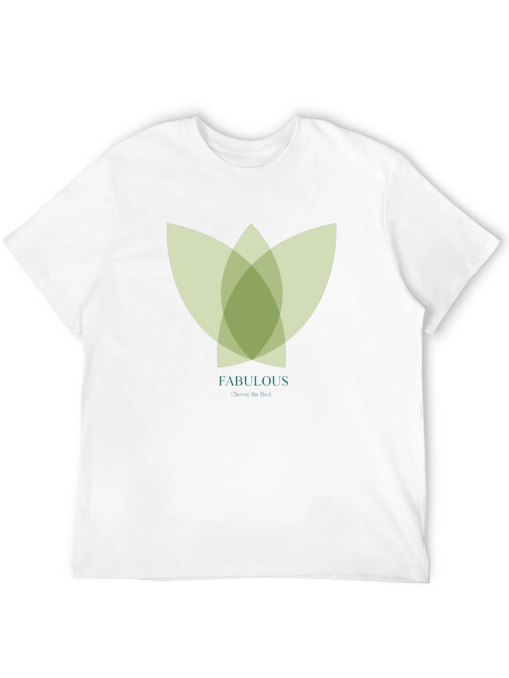 Stylish Black Tee with Abstract Green Floral Graphic