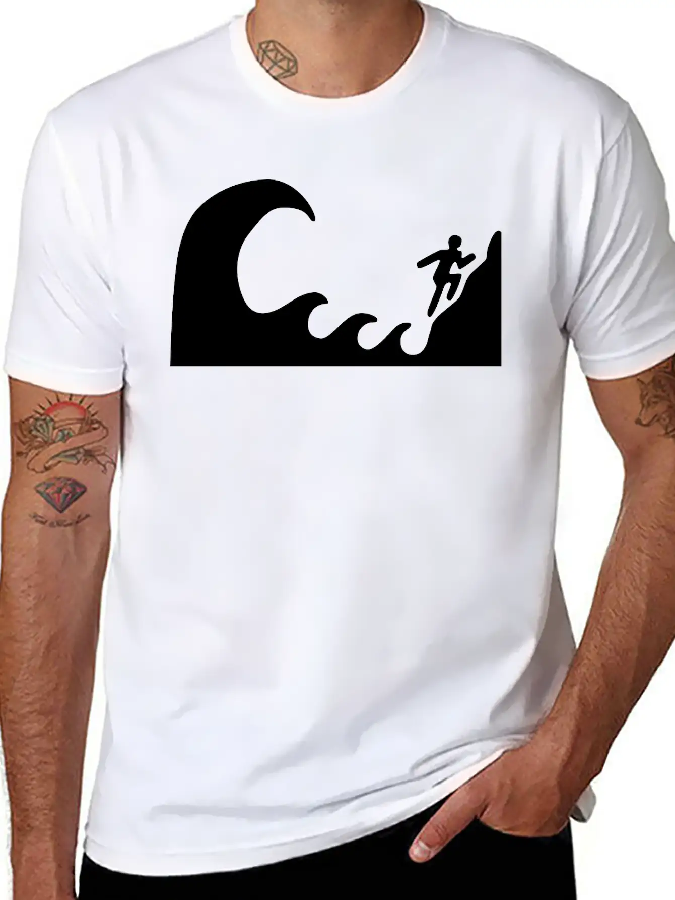 Tsunami Warning Essential Cotton Tee For Daily Outfits – Unisex Style