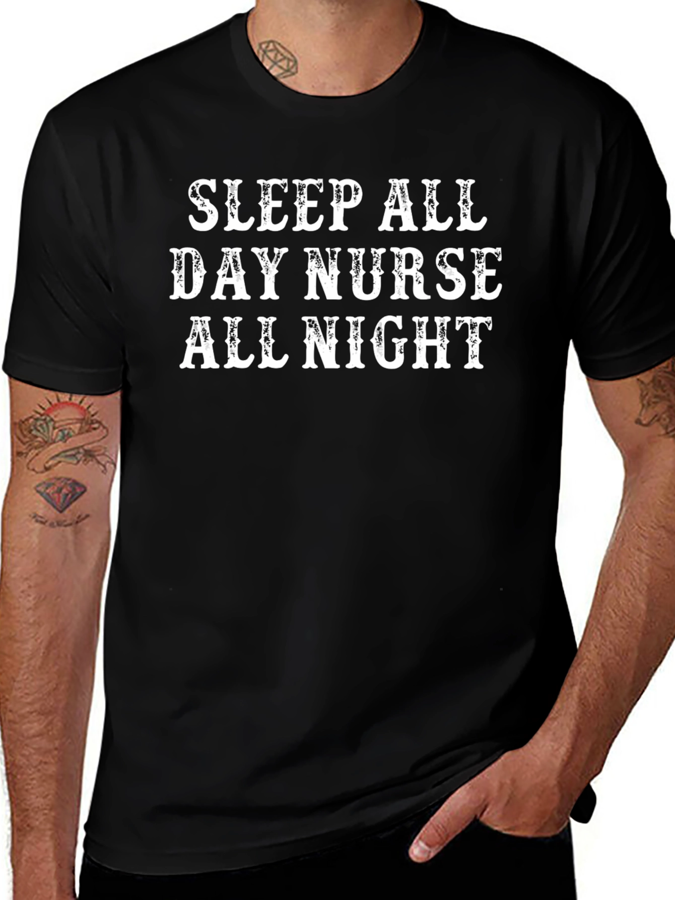 Sleep All Day Nurse All Night T-Shirt