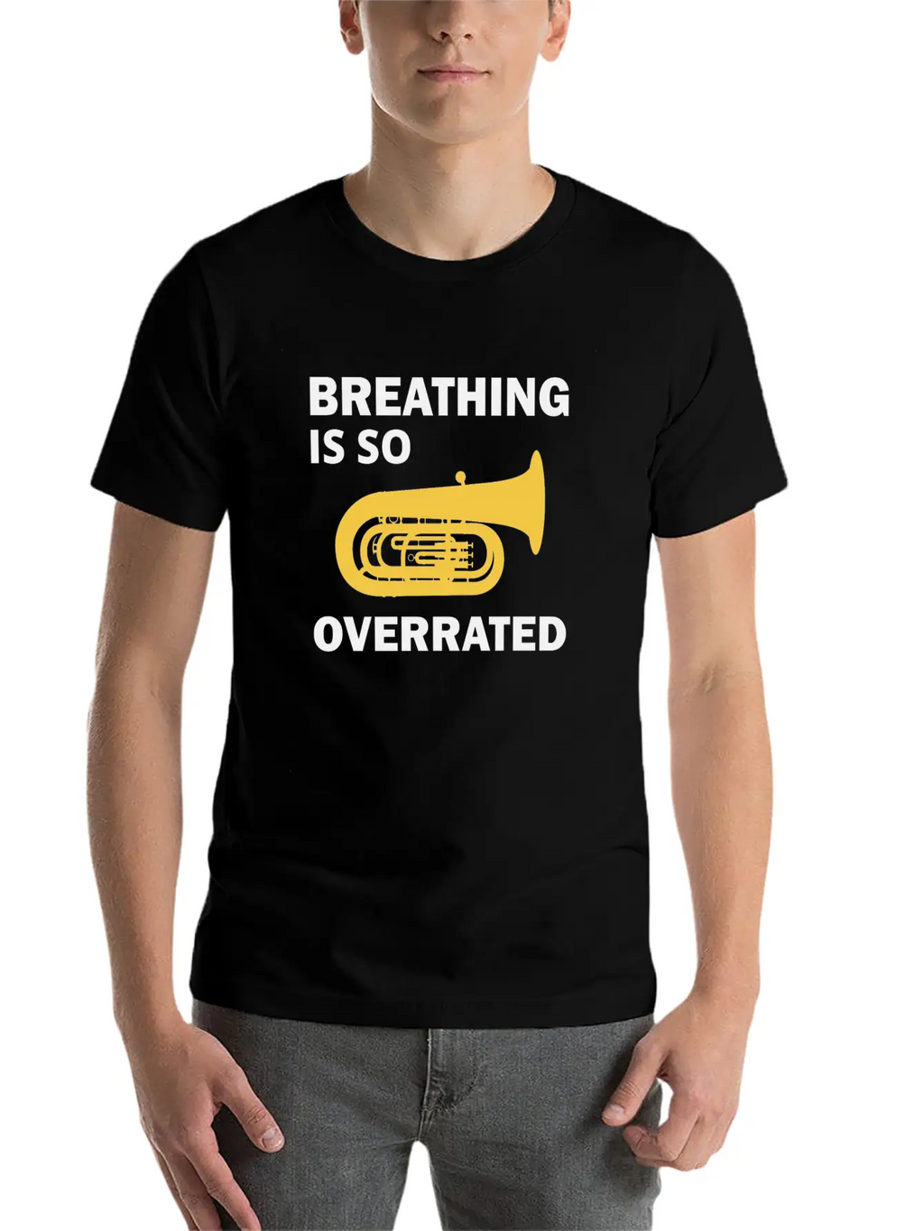 Tuba Marching Band Player Musical Instrument Funny Unisex Casual T-Shirt – Clean Design For Daily Comfort