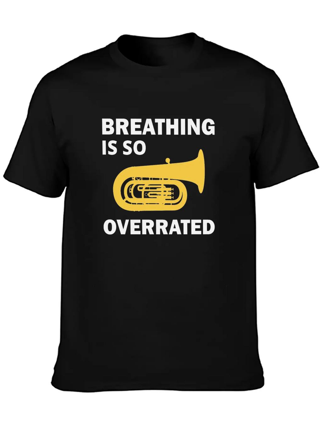 Tuba Marching Band Player Musical Instrument Funny Unisex Casual T-Shirt – Clean Design For Daily Comfort