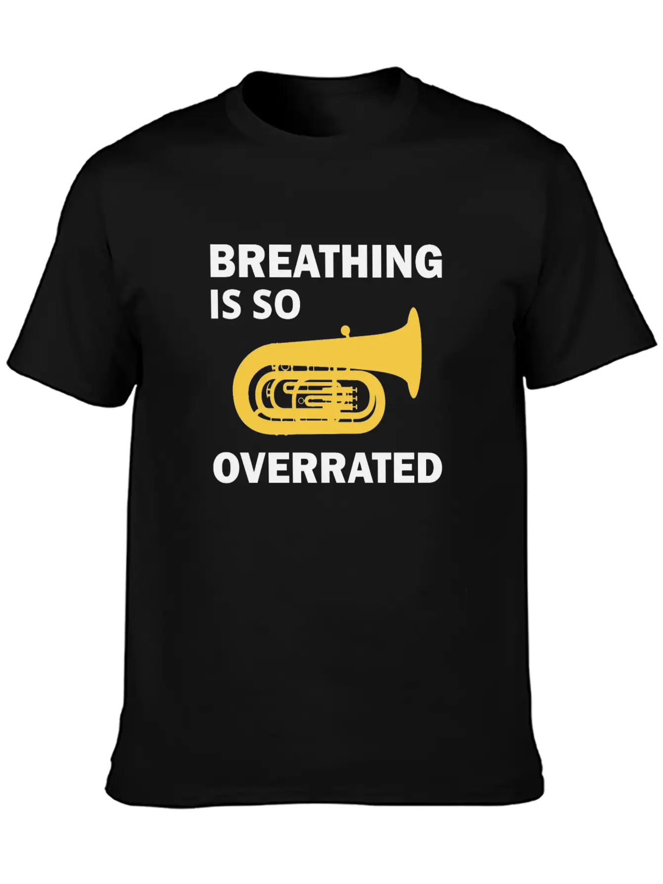 Tuba Marching Band Player Musical Instrument Funny Unisex Casual T-Shirt – Clean Design For Daily Comfort