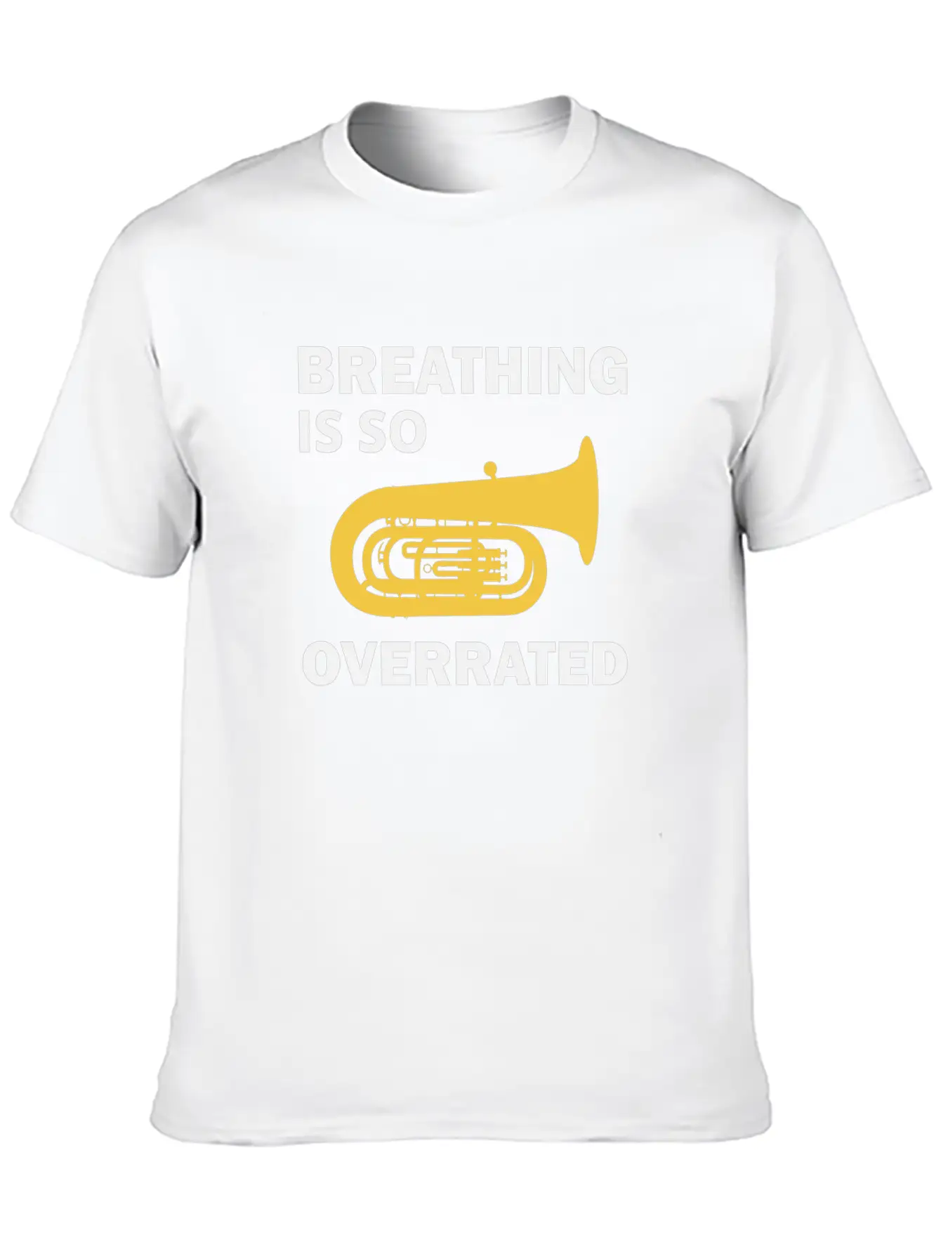 Tuba Marching Band Player Musical Instrument Funny Unisex Casual T-Shirt – Clean Design For Daily Comfort