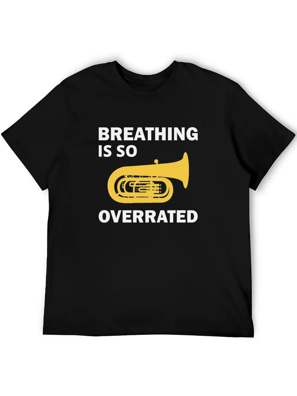 Tuba Marching Band Player Musical Instrument Funny Unisex Casual T-Shirt – Clean Design For Daily Comfort