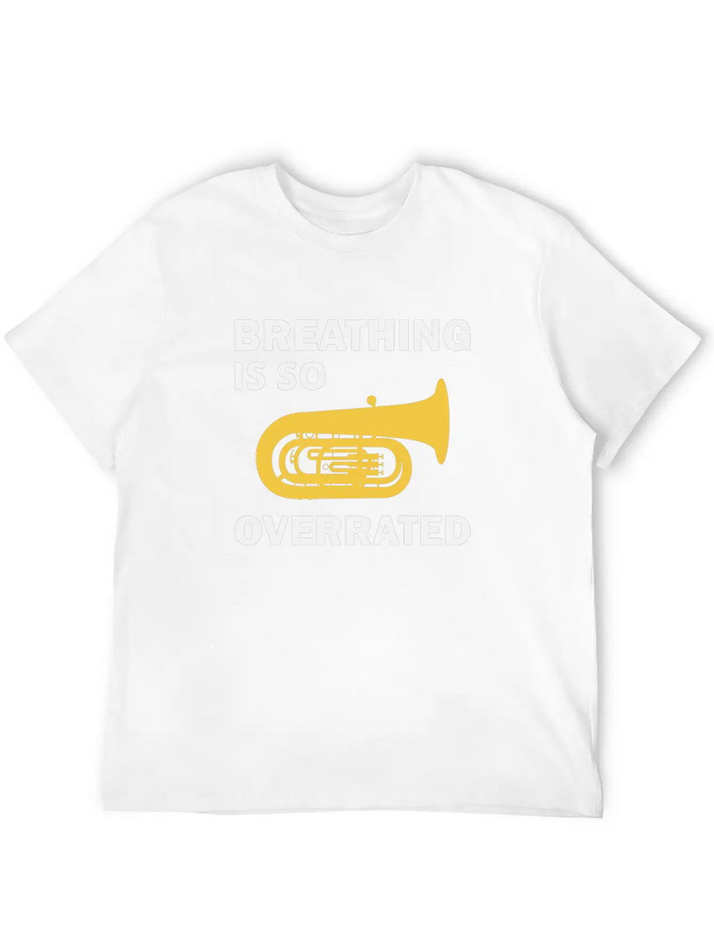 Tuba Marching Band Player Musical Instrument Funny Unisex Casual T-Shirt – Clean Design For Daily Comfort