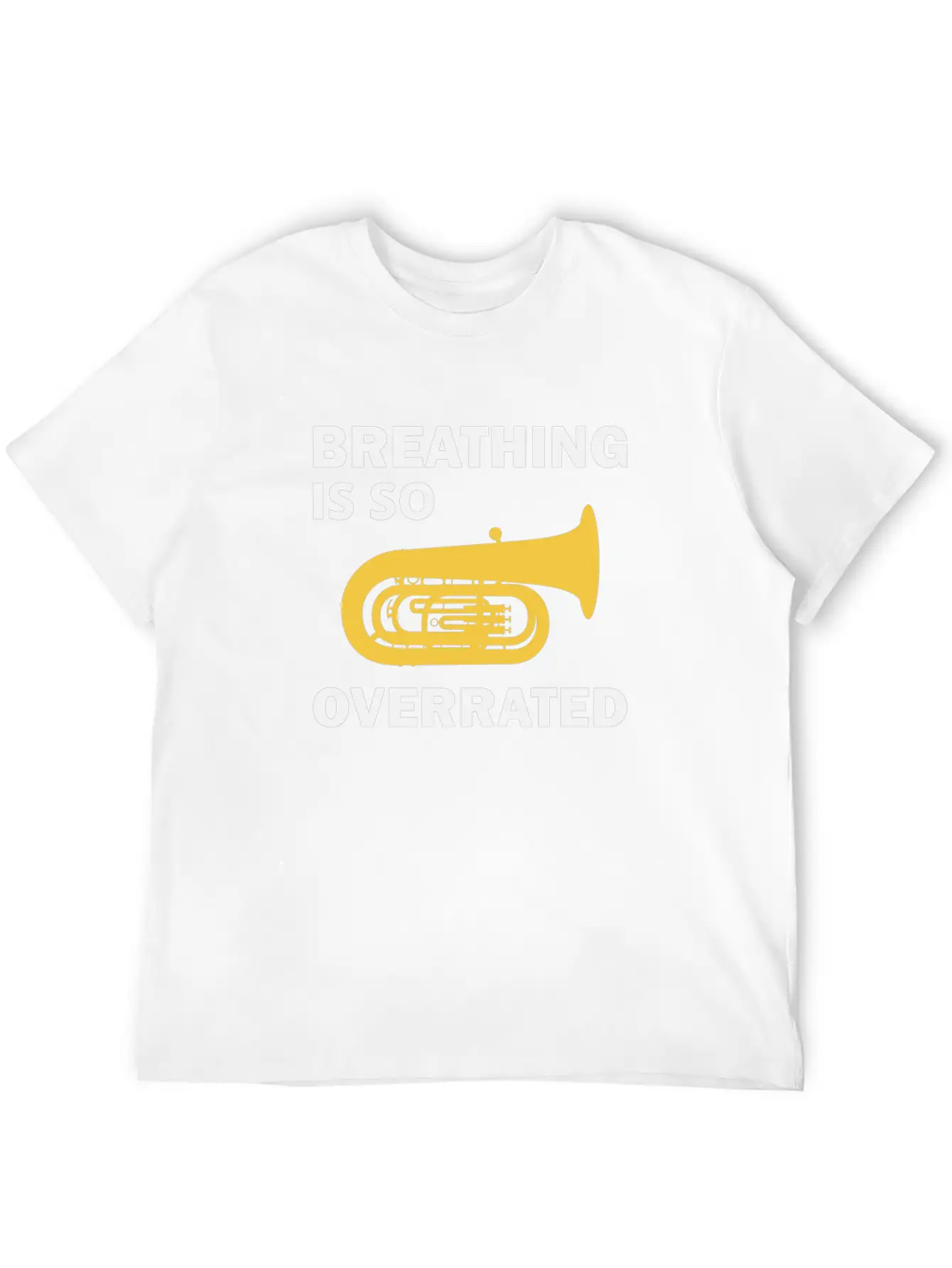 Tuba Marching Band Player Musical Instrument Funny Unisex Casual T-Shirt – Clean Design For Daily Comfort