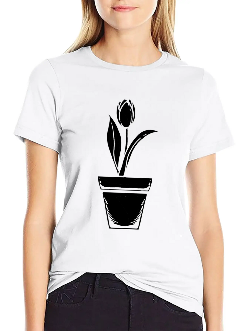 Tulip Gardening Floral Stylish Everyday T-Shirt – Unisex Basic Cotton Tee