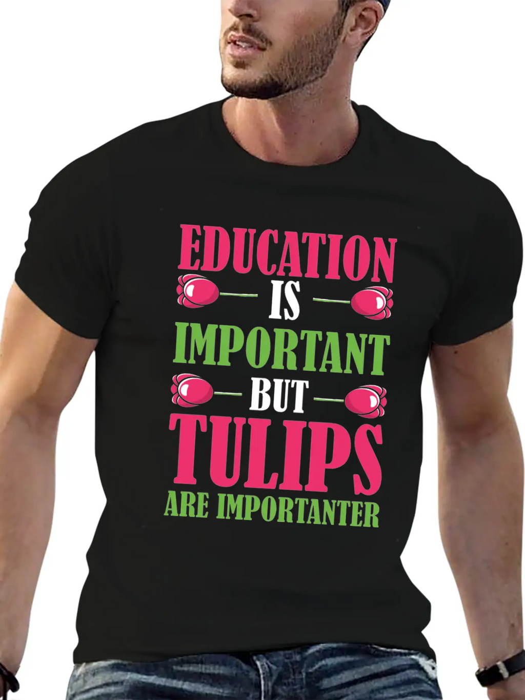 Tulip Gardening Funny Tulips Breathable Soft Cotton T-Shirt – Timeless Casual Look