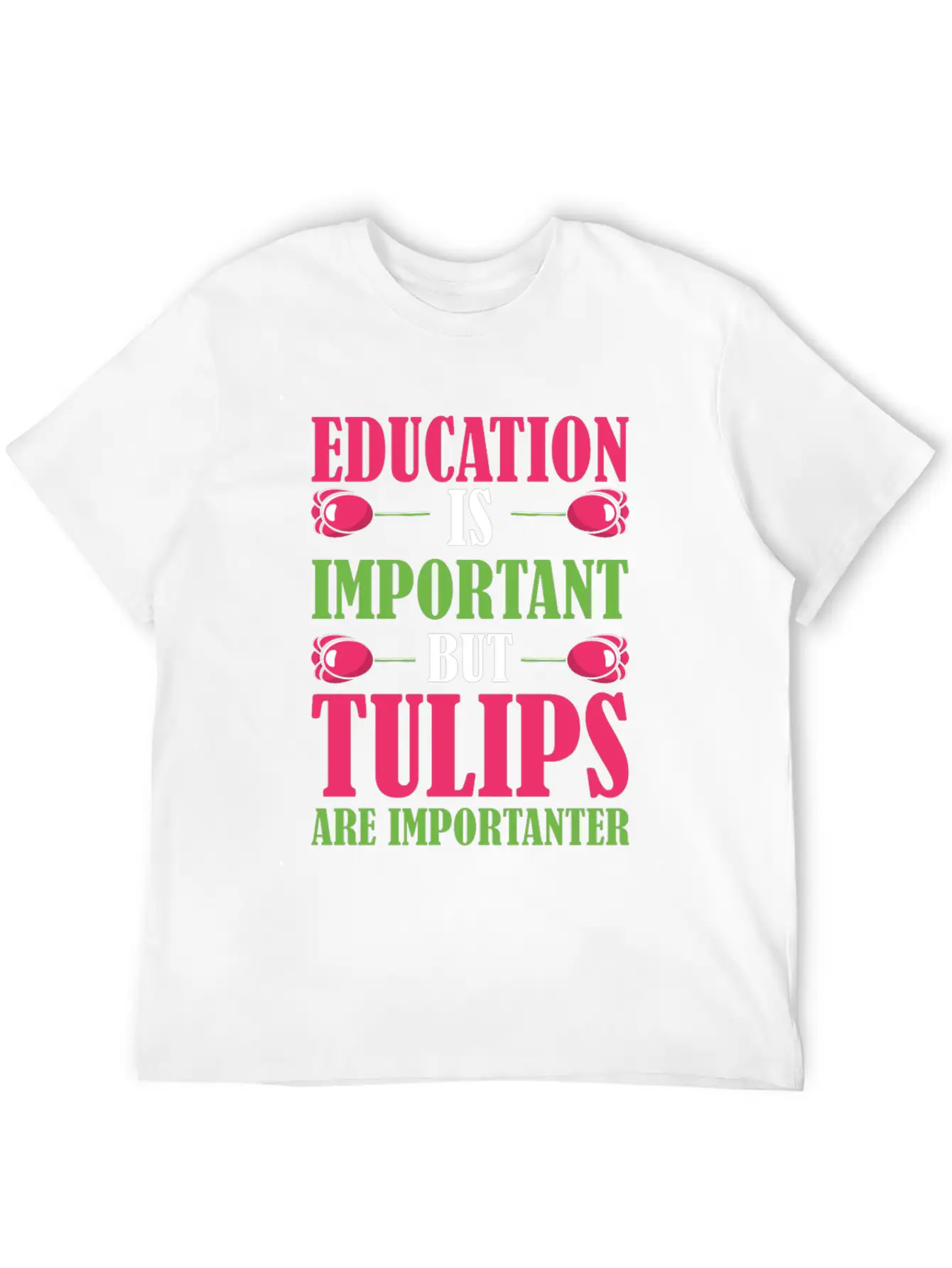 Tulip Gardening Funny Tulips Breathable Soft Cotton T-Shirt – Timeless Casual Look