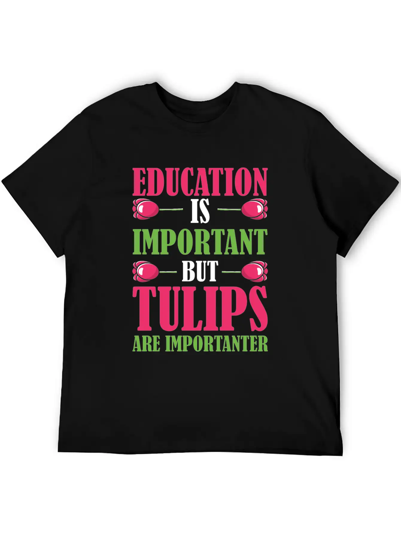 Tulip Gardening Funny Tulips Breathable Soft Cotton T-Shirt – Timeless Casual Look