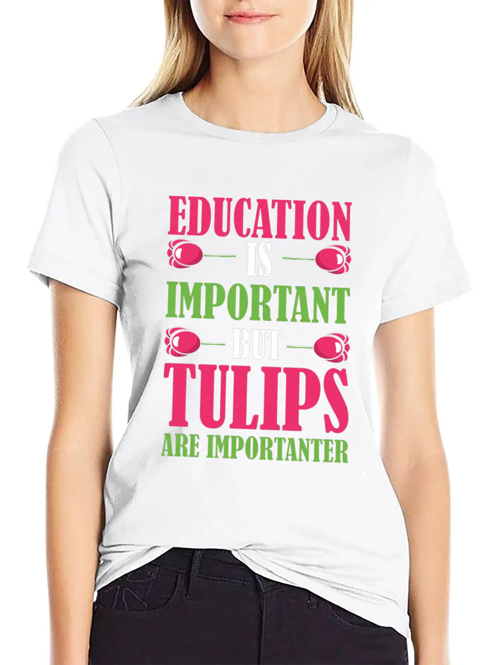 Tulip Gardening Funny Tulips Breathable Soft Cotton T-Shirt – Timeless Casual Look