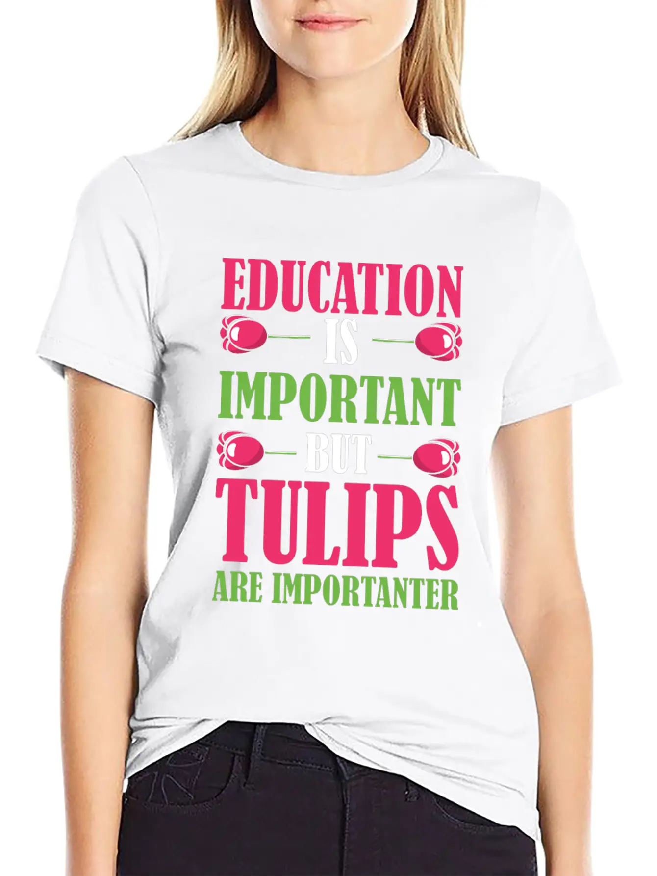 Tulip Gardening Funny Tulips Breathable Soft Cotton T-Shirt – Timeless Casual Look