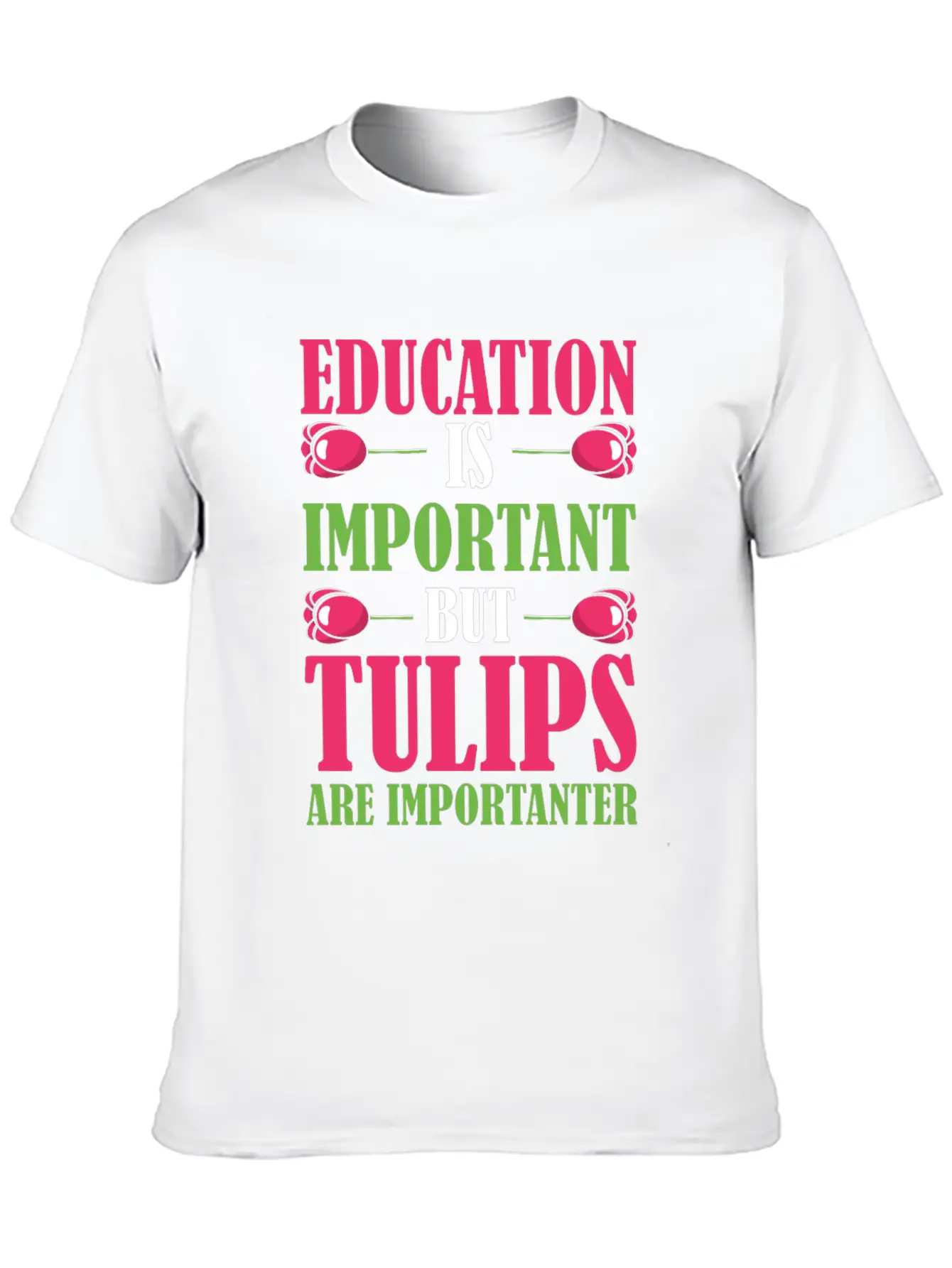 Tulip Gardening Funny Tulips Breathable Soft Cotton T-Shirt – Timeless Casual Look