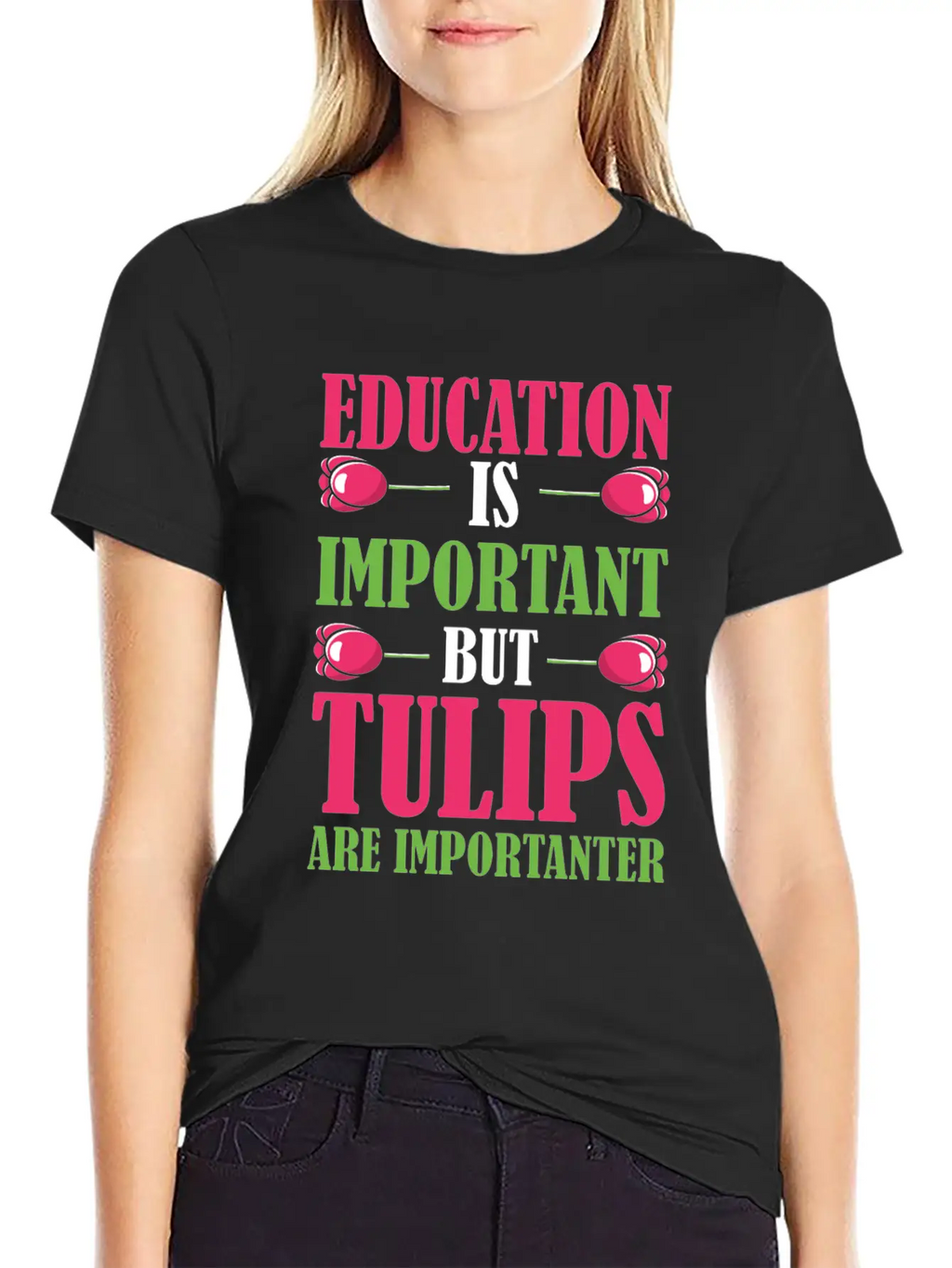 Tulip Gardening Funny Tulips Breathable Soft Cotton T-Shirt – Timeless Casual Look