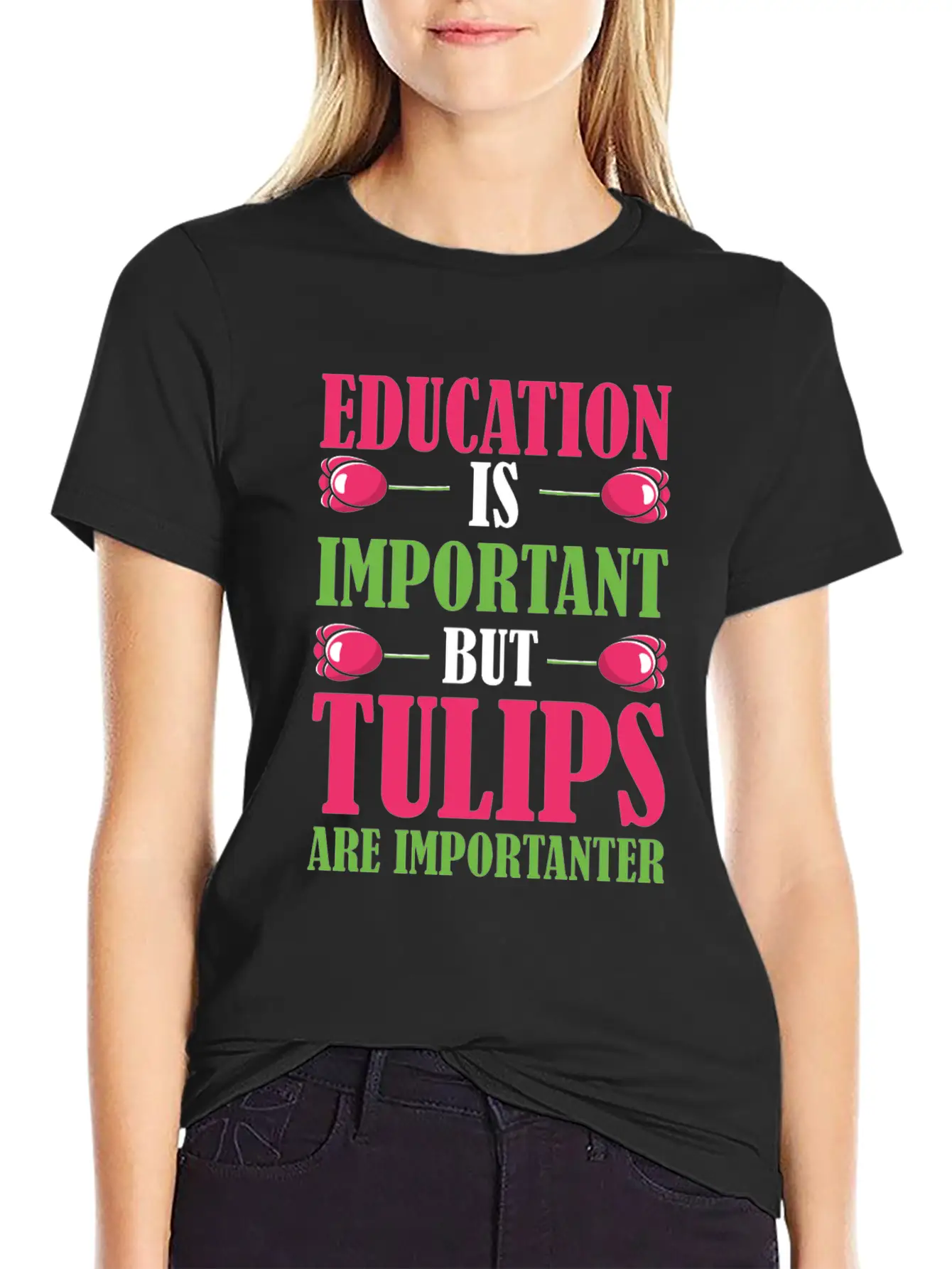 Tulip Gardening Funny Tulips Breathable Soft Cotton T-Shirt – Timeless Casual Look