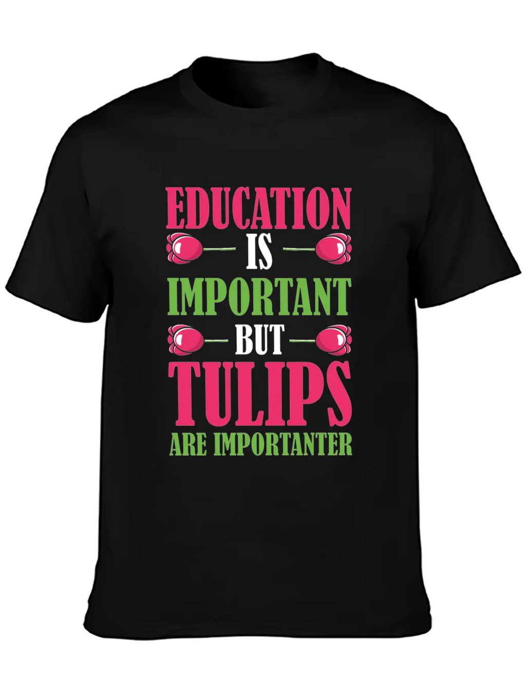 Tulip Gardening Funny Tulips Breathable Soft Cotton T-Shirt – Timeless Casual Look
