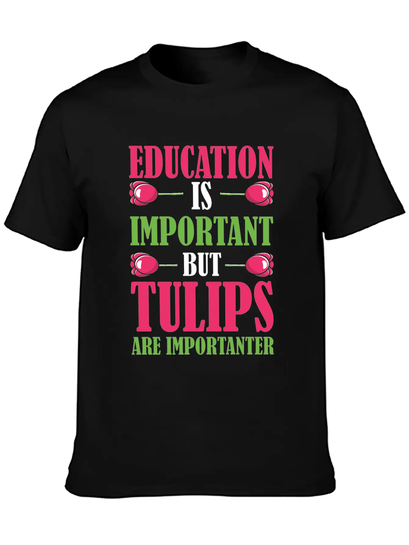Tulip Gardening Funny Tulips Breathable Soft Cotton T-Shirt – Timeless Casual Look