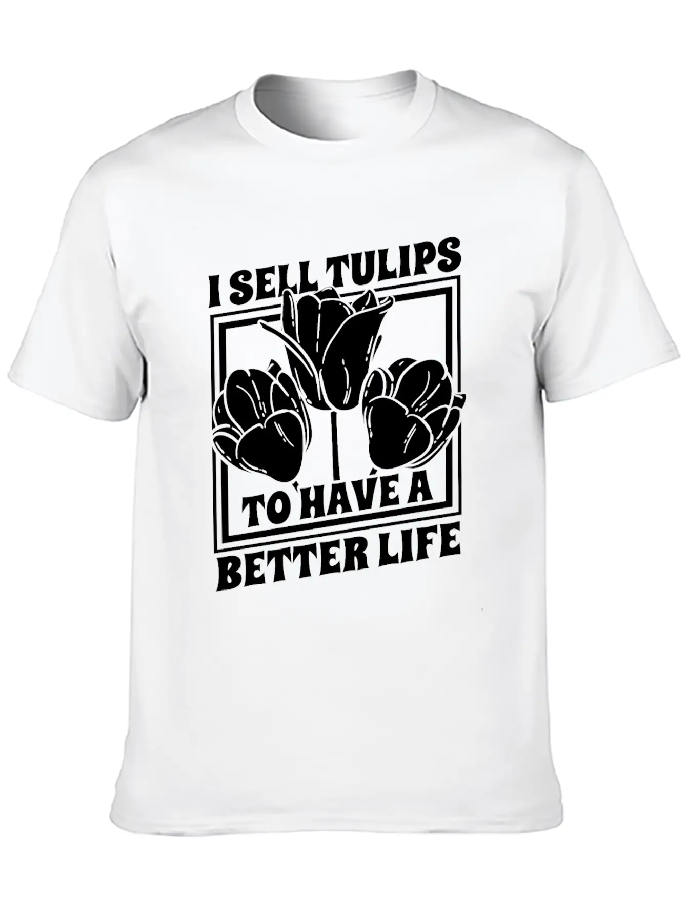 Tulip Gardening Tulips Stylish Everyday T-Shirt – Unisex Basic Cotton Tee
