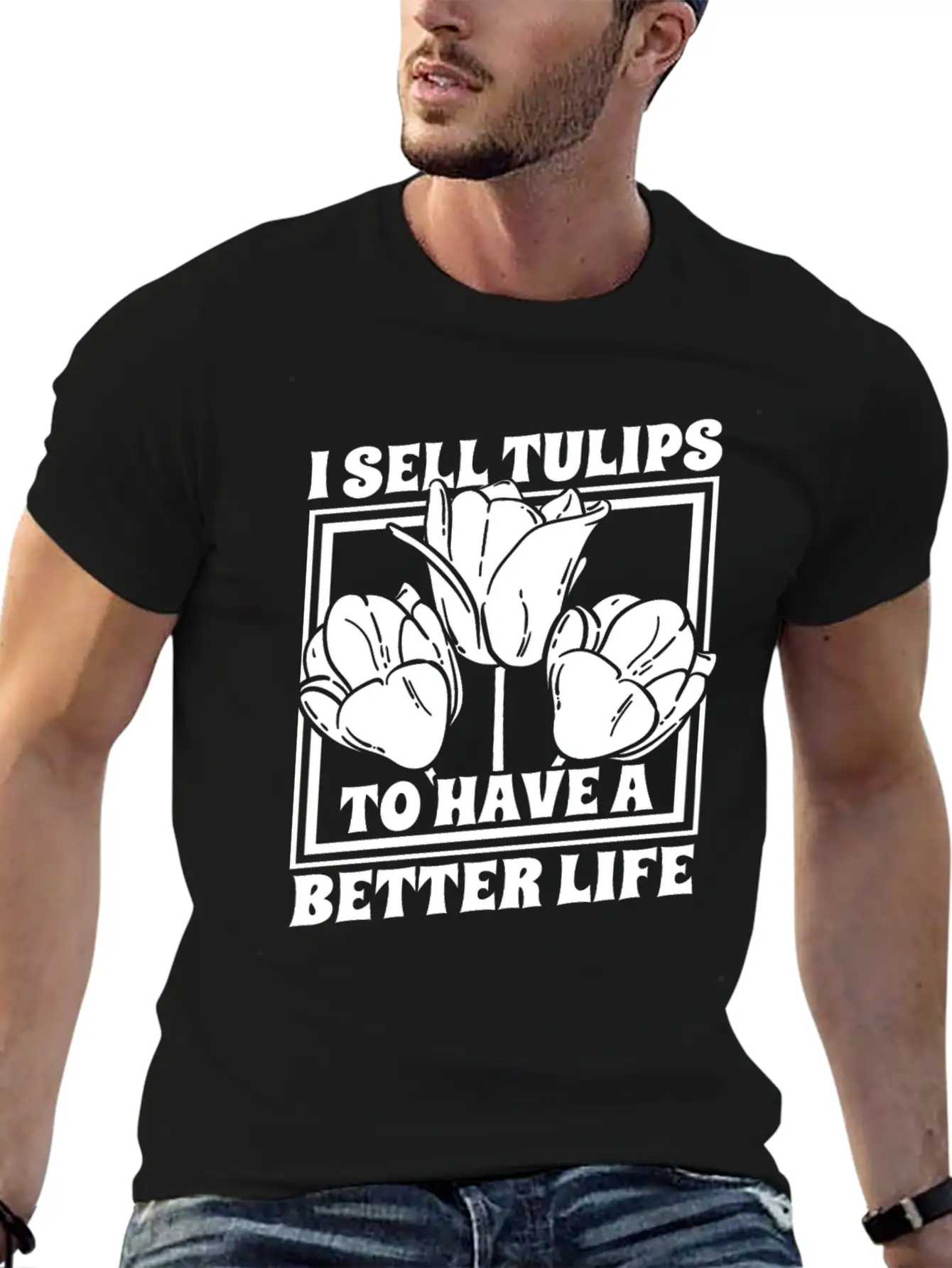 Tulip Gardening Tulips Stylish Everyday T-Shirt – Unisex Basic Cotton Tee