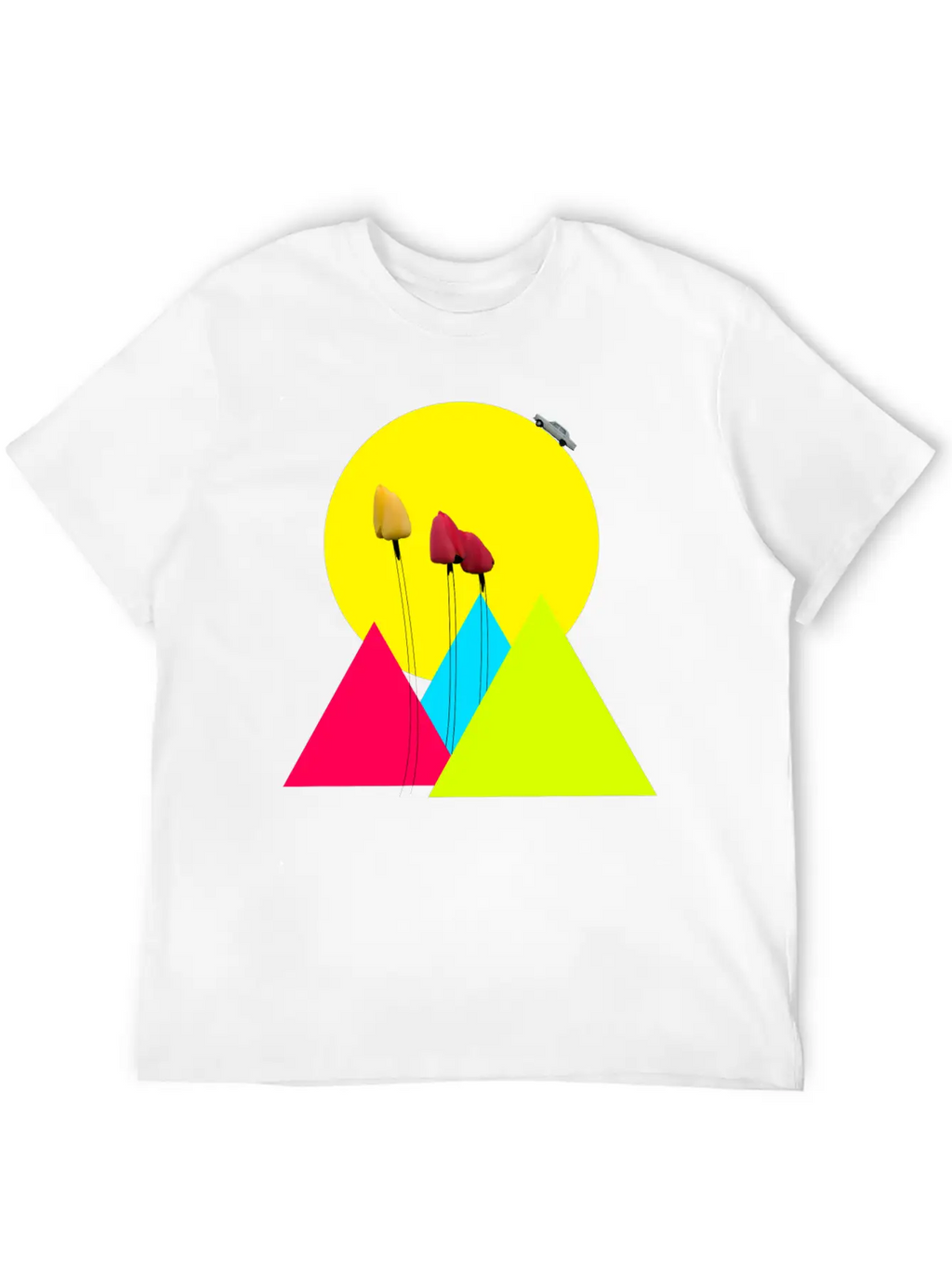 Tulips Classic Fit Graphic Tee For Daily Comfort – Unisex Cotton Shirt