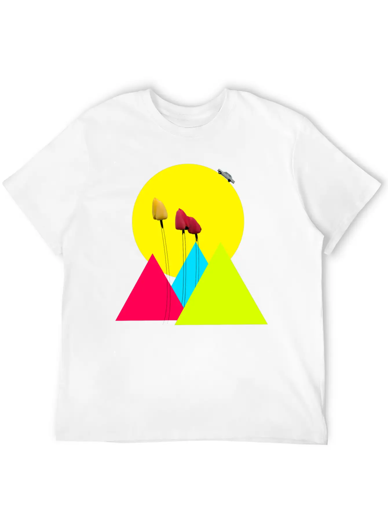 Tulips Classic Fit Graphic Tee For Daily Comfort – Unisex Cotton Shirt