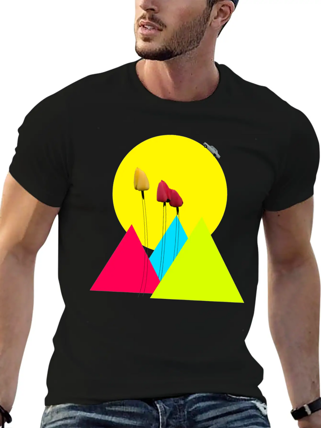 Tulips Classic Fit Graphic Tee For Daily Comfort – Unisex Cotton Shirt