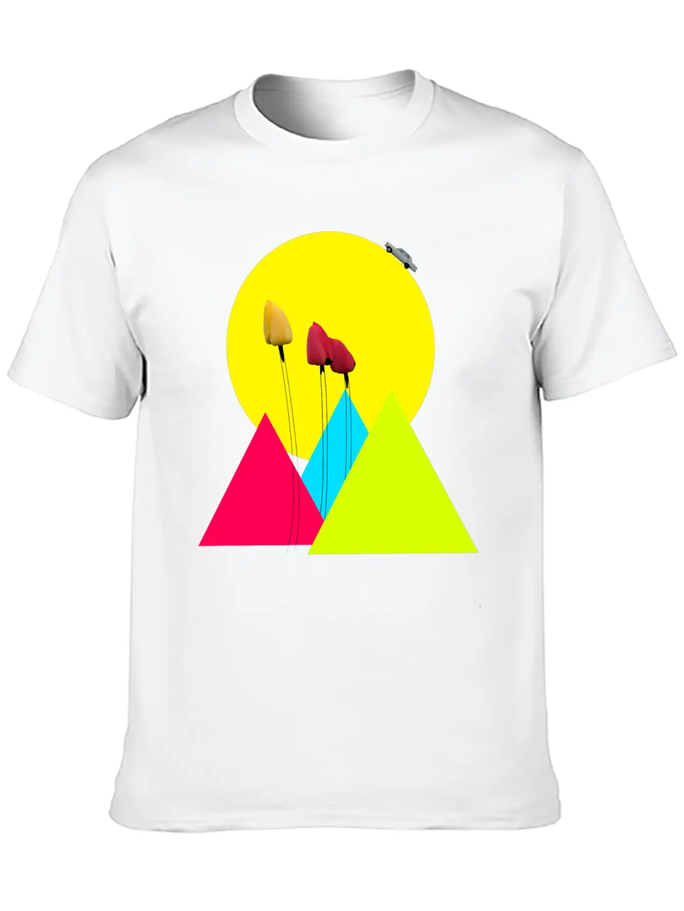 Tulips Classic Fit Graphic Tee For Daily Comfort – Unisex Cotton Shirt