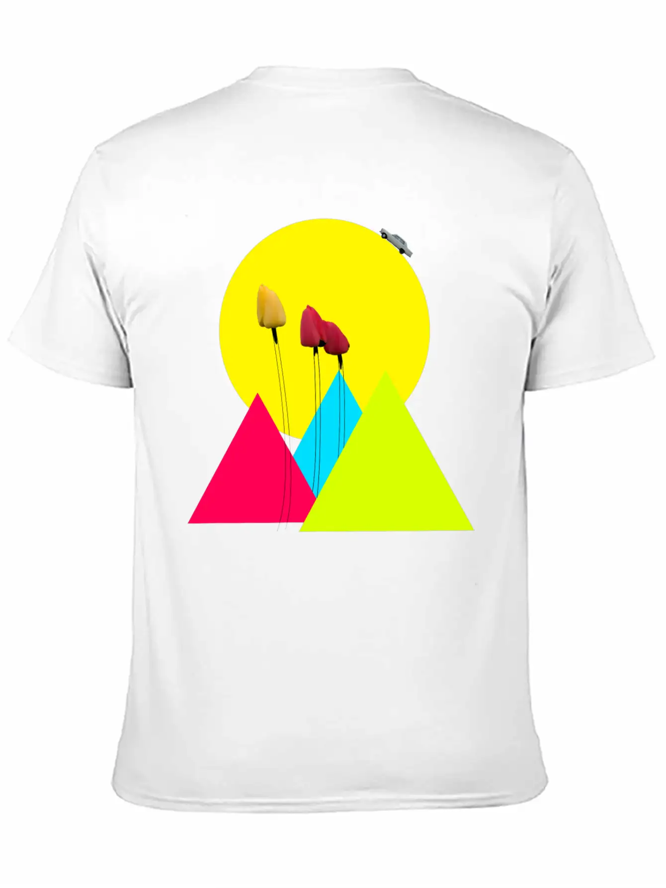 Tulips Classic Fit Graphic Tee For Daily Comfort – Unisex Cotton Shirt