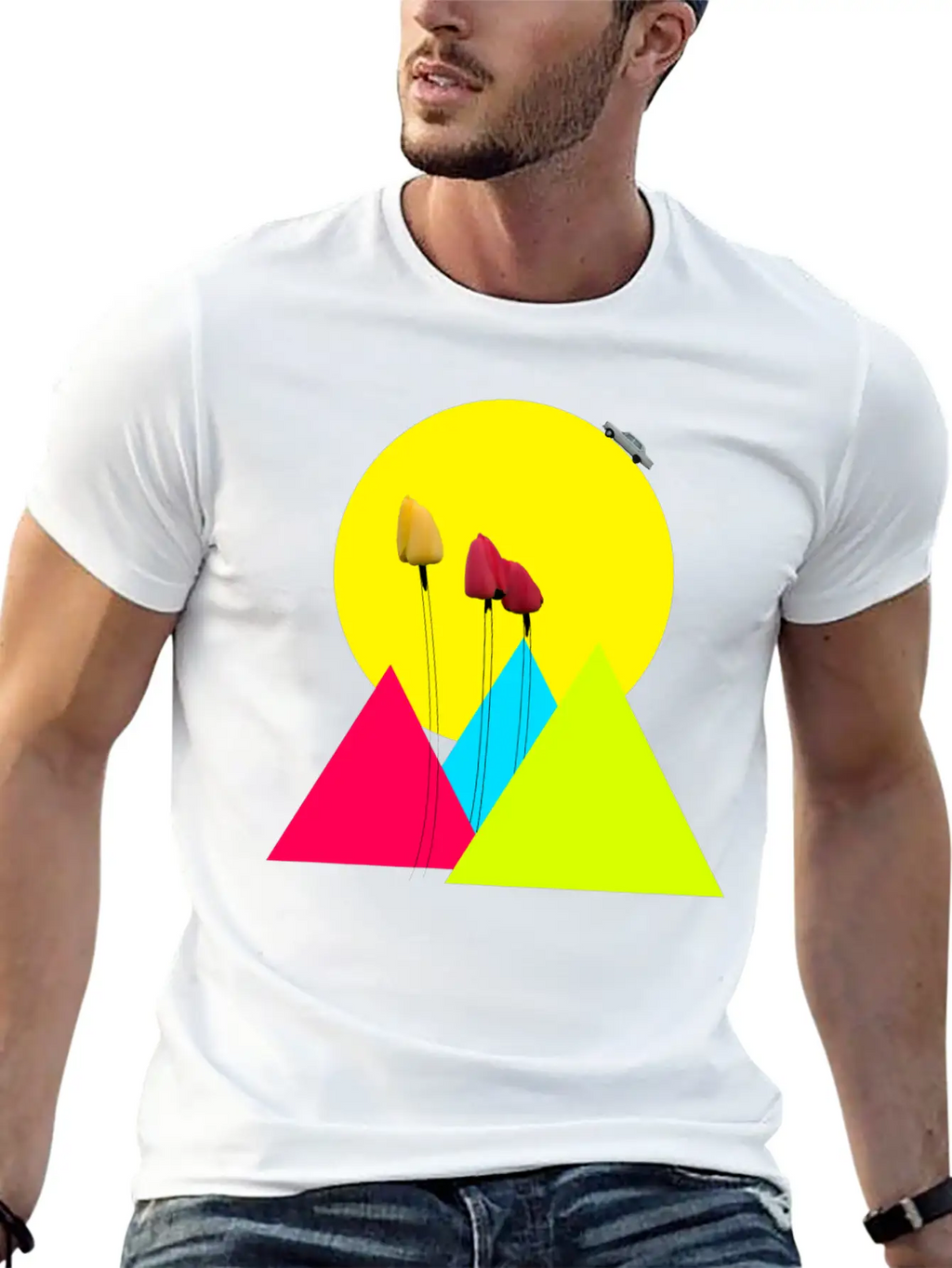 Tulips Classic Fit Graphic Tee For Daily Comfort – Unisex Cotton Shirt