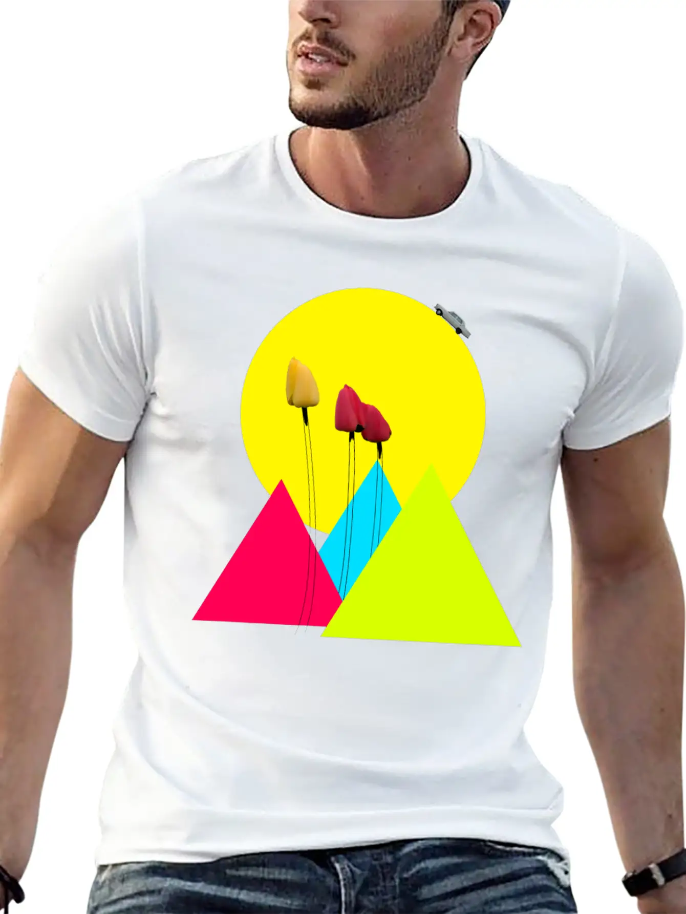 Tulips Classic Fit Graphic Tee For Daily Comfort – Unisex Cotton Shirt