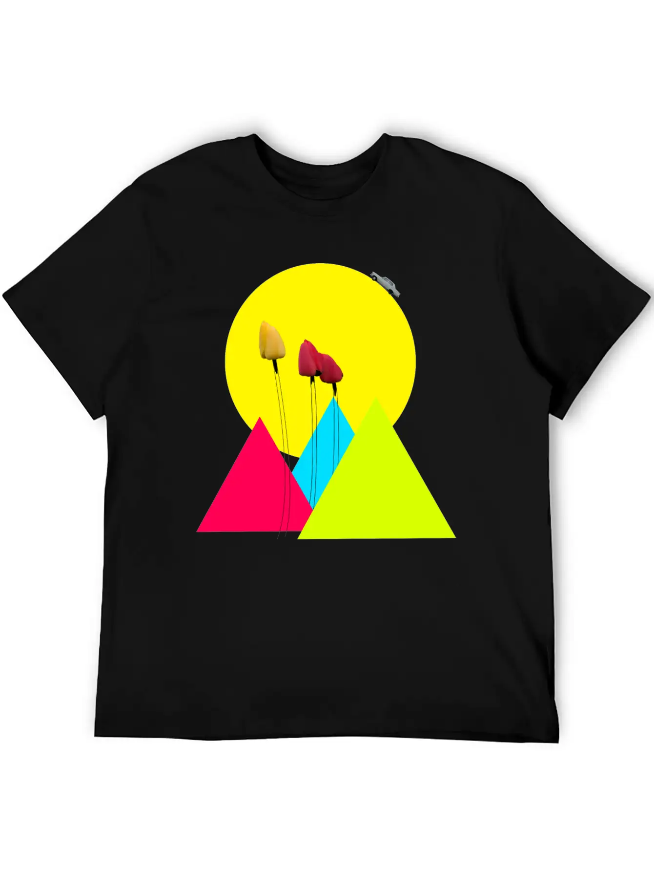 Tulips Classic Fit Graphic Tee For Daily Comfort – Unisex Cotton Shirt