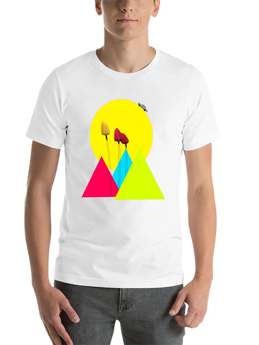 Tulips Classic Fit Graphic Tee For Daily Comfort – Unisex Cotton Shirt