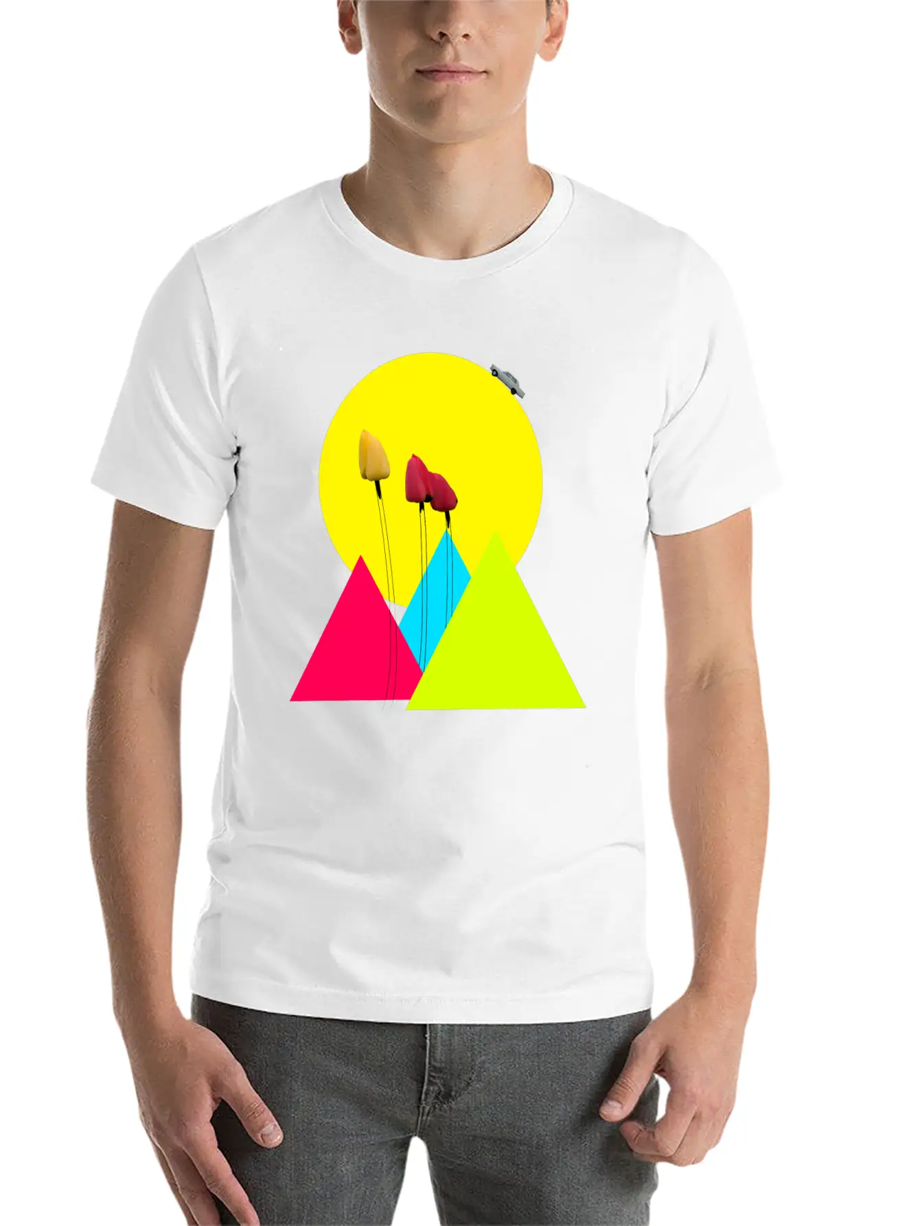 Tulips Classic Fit Graphic Tee For Daily Comfort – Unisex Cotton Shirt