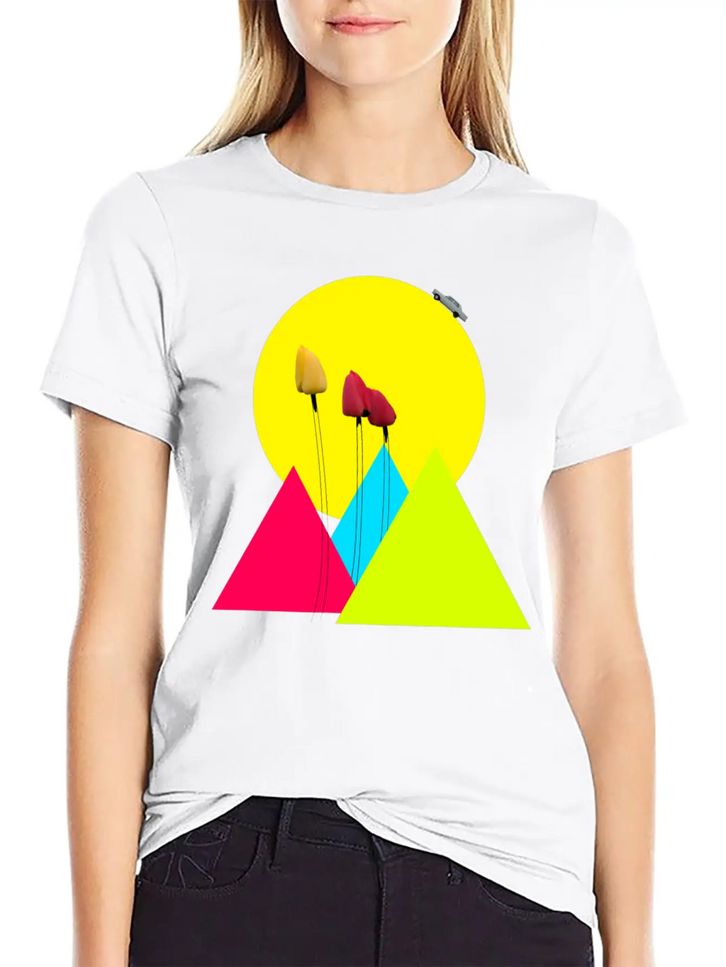 Tulips Classic Fit Graphic Tee For Daily Comfort – Unisex Cotton Shirt