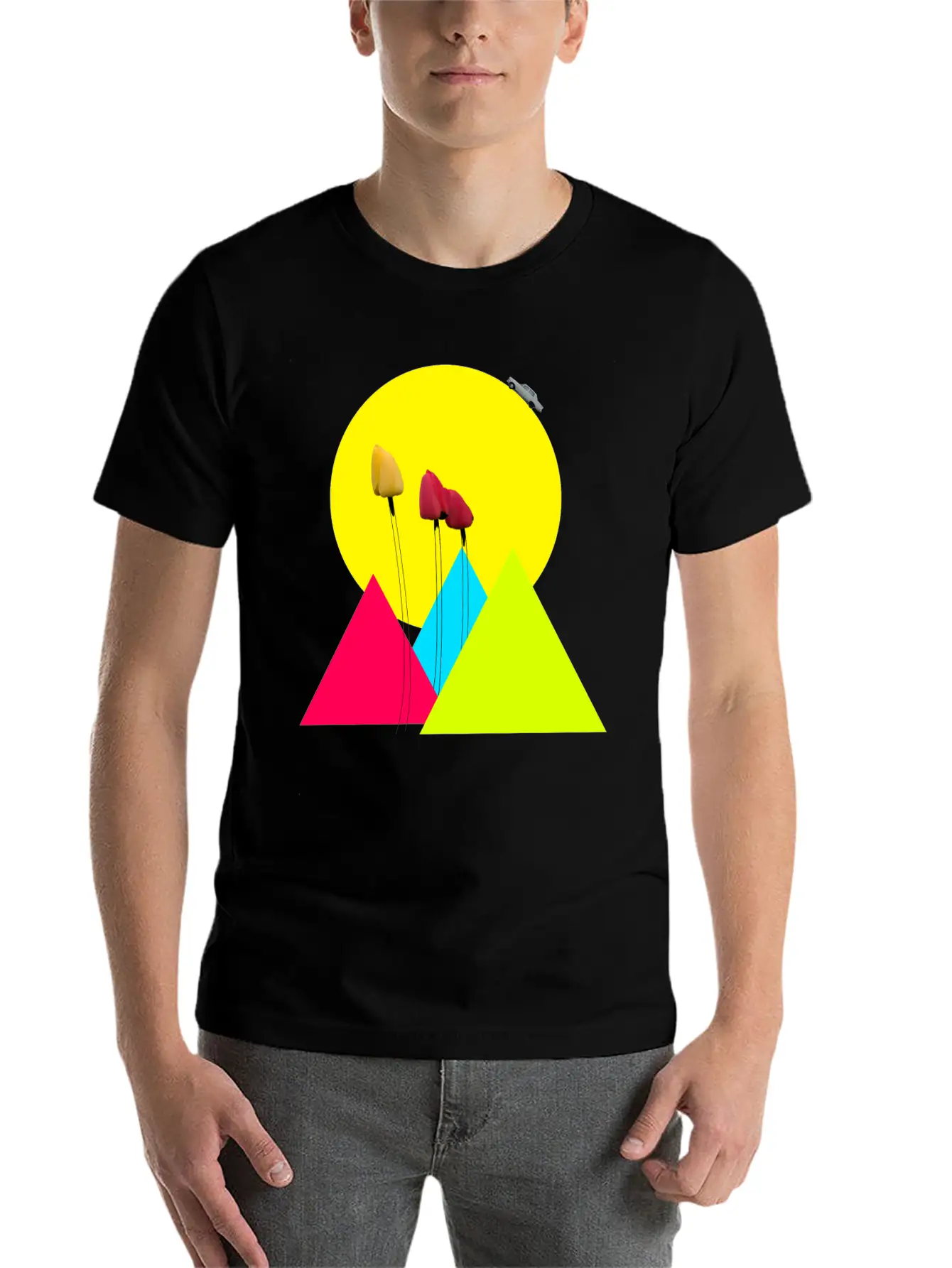 Tulips Classic Fit Graphic Tee For Daily Comfort – Unisex Cotton Shirt