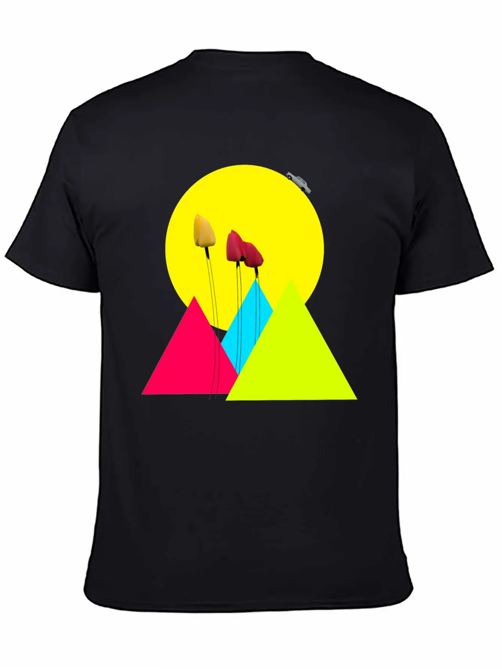 Tulips Classic Fit Graphic Tee For Daily Comfort – Unisex Cotton Shirt