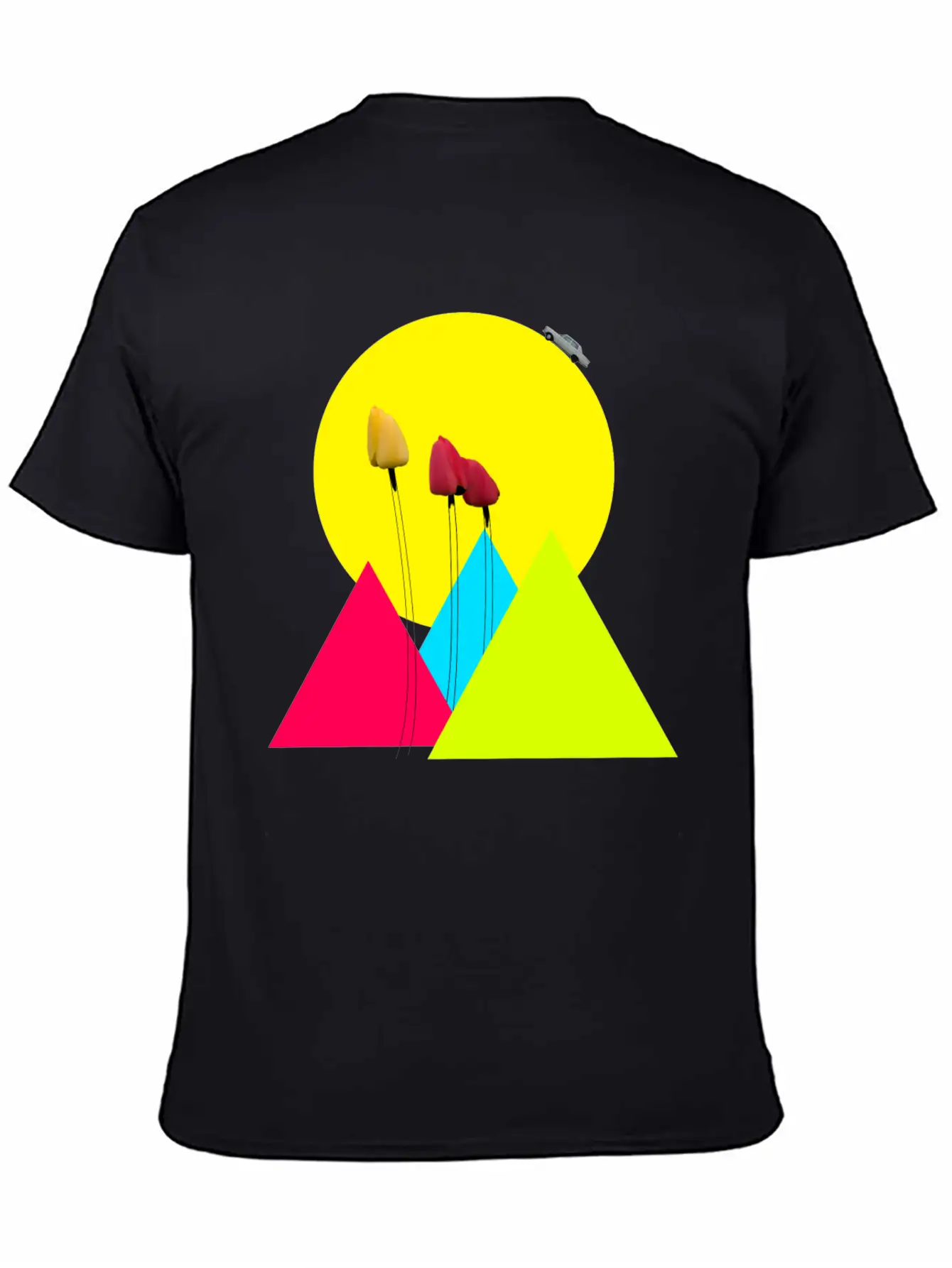 Tulips Classic Fit Graphic Tee For Daily Comfort – Unisex Cotton Shirt