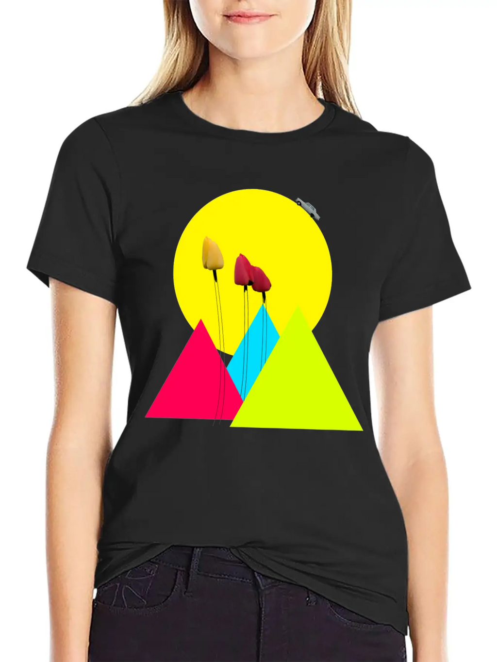 Tulips Classic Fit Graphic Tee For Daily Comfort – Unisex Cotton Shirt