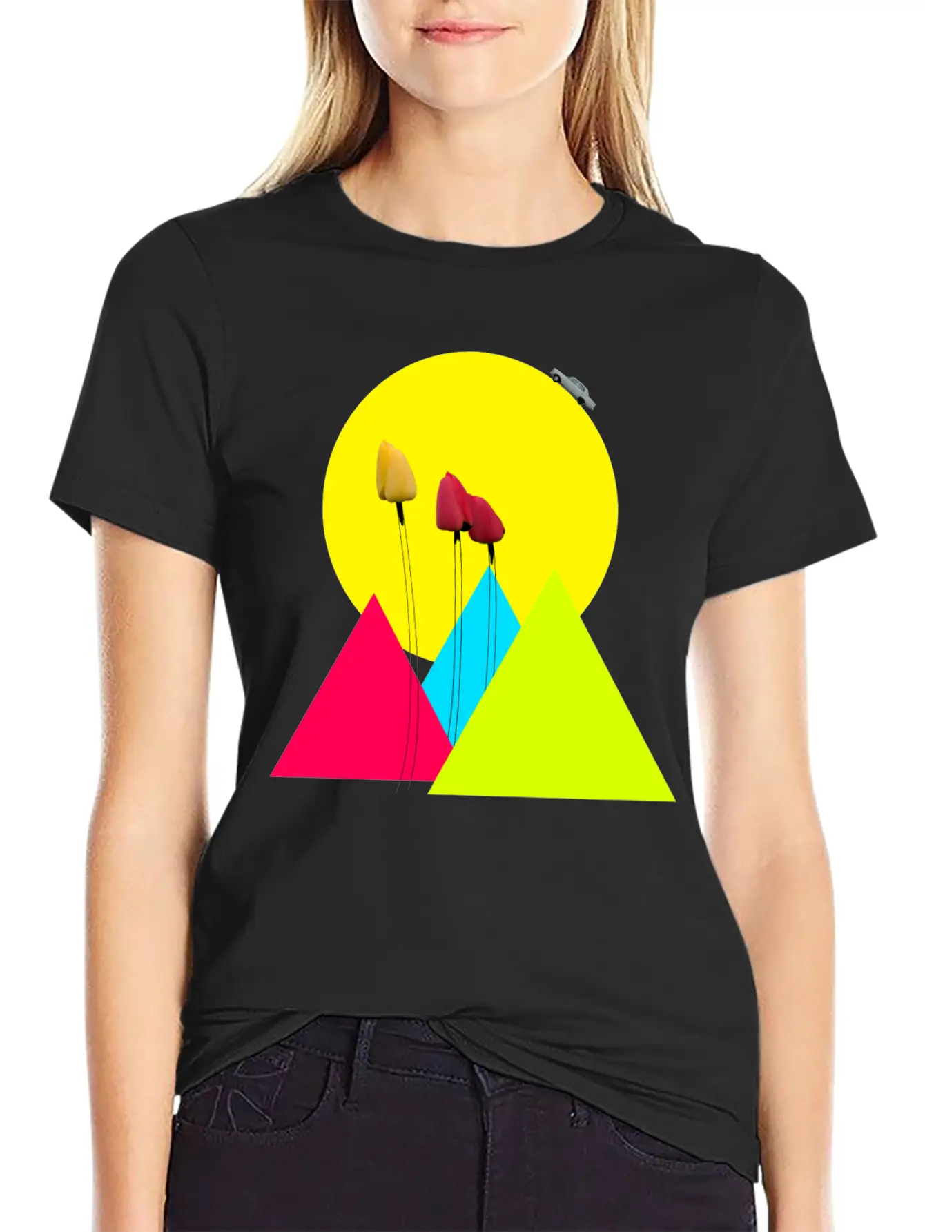 Tulips Classic Fit Graphic Tee For Daily Comfort – Unisex Cotton Shirt