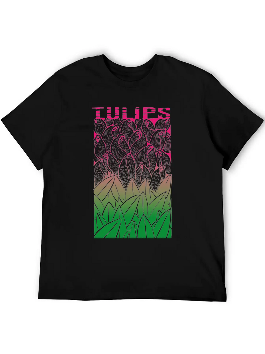Tulips Unisex Casual T-Shirt – Clean Design For Daily Comfort