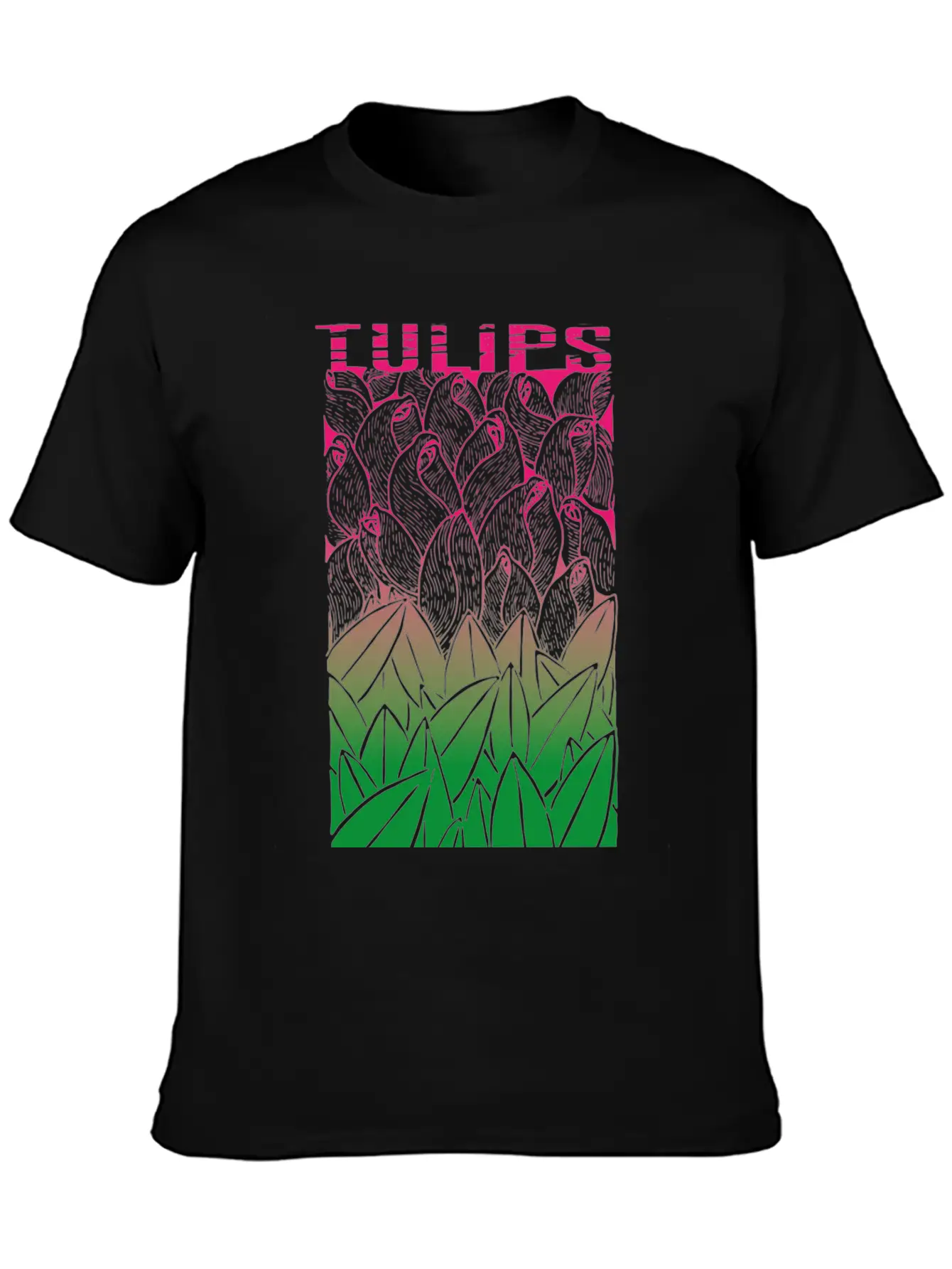 Tulips Unisex Casual T-Shirt – Clean Design For Daily Comfort
