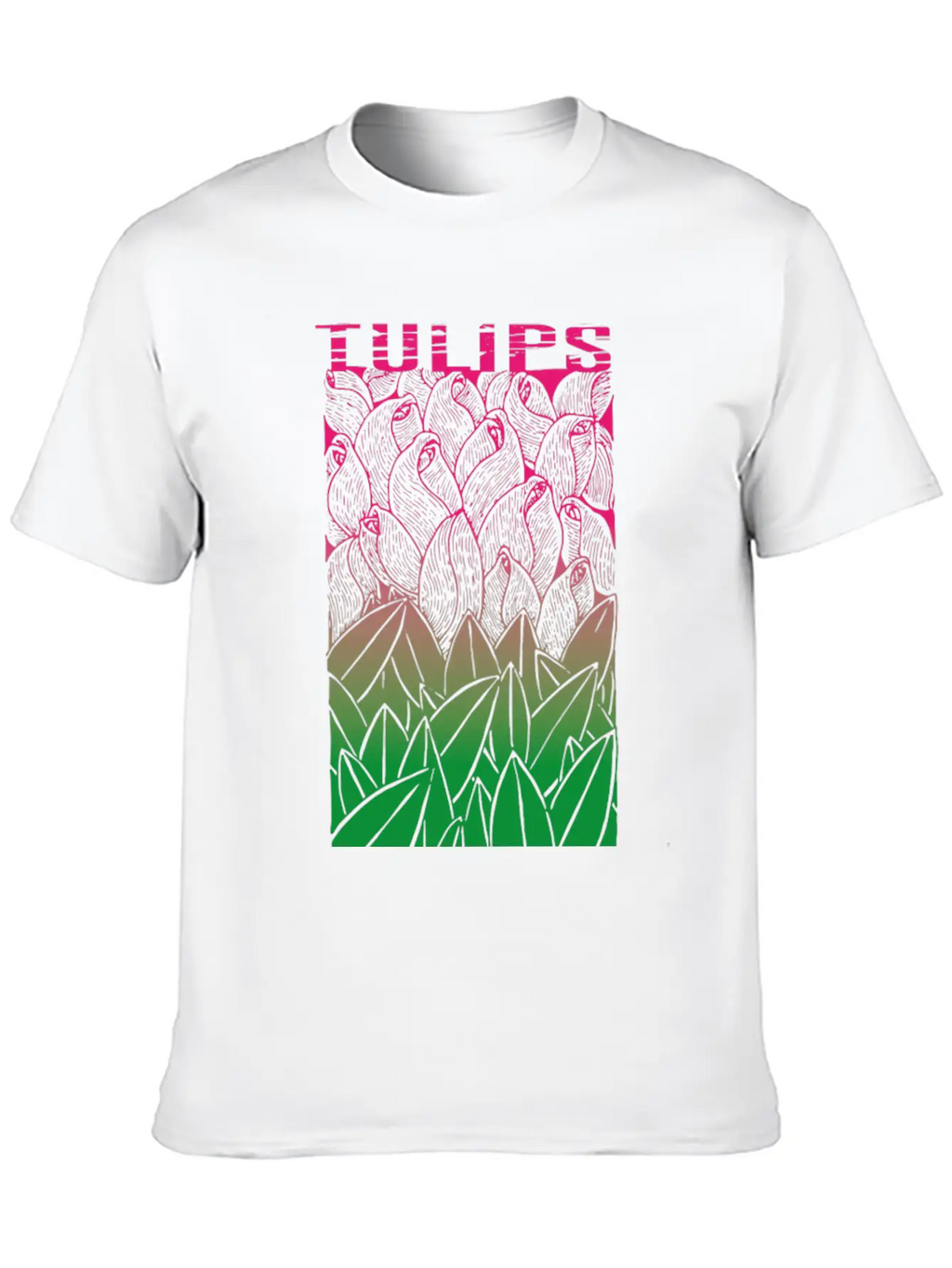 Tulips Unisex Casual T-Shirt – Clean Design For Daily Comfort