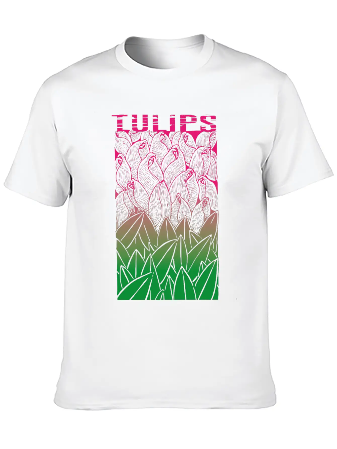 Tulips Unisex Casual T-Shirt – Clean Design For Daily Comfort