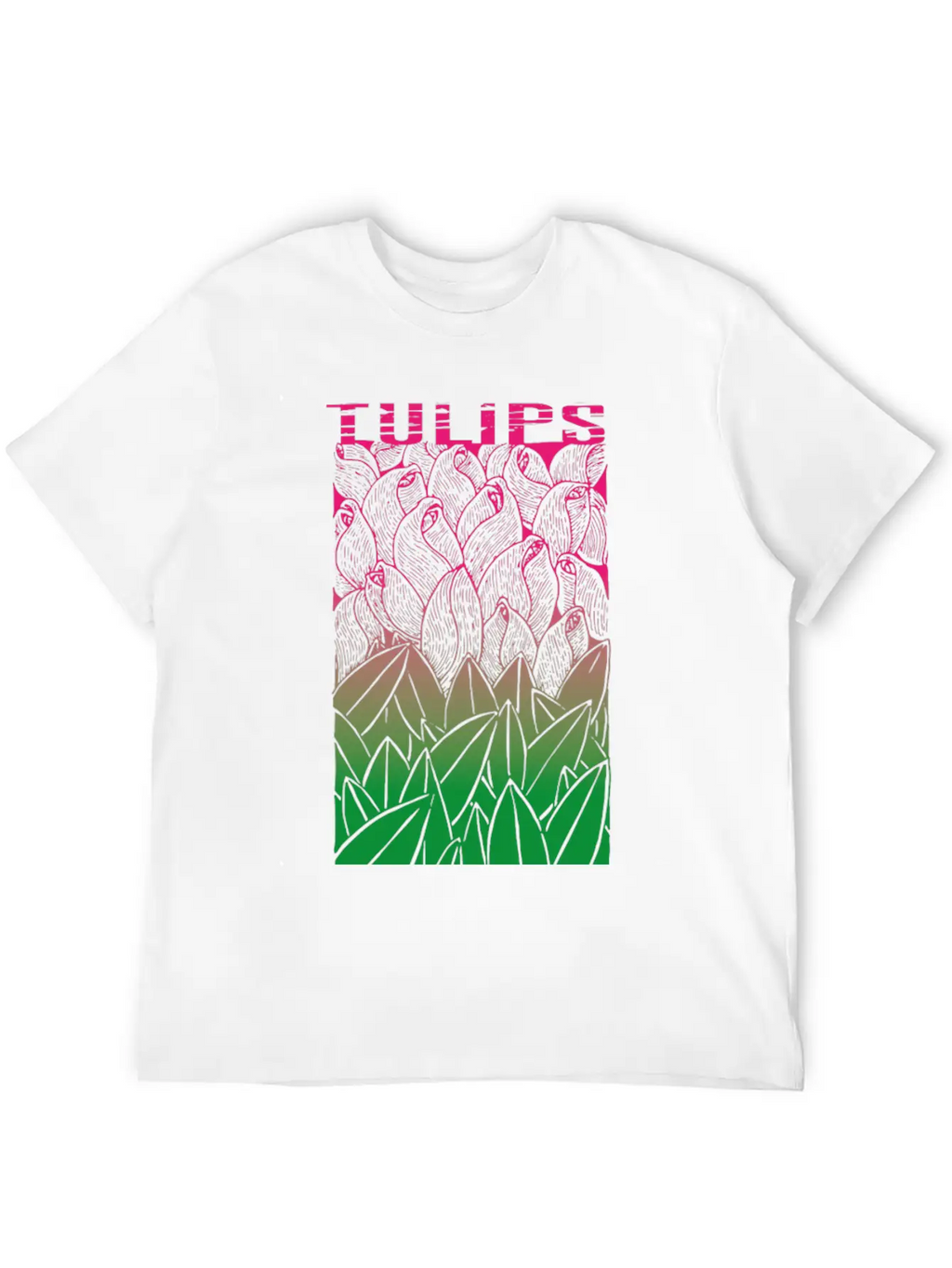 Tulips Unisex Casual T-Shirt – Clean Design For Daily Comfort