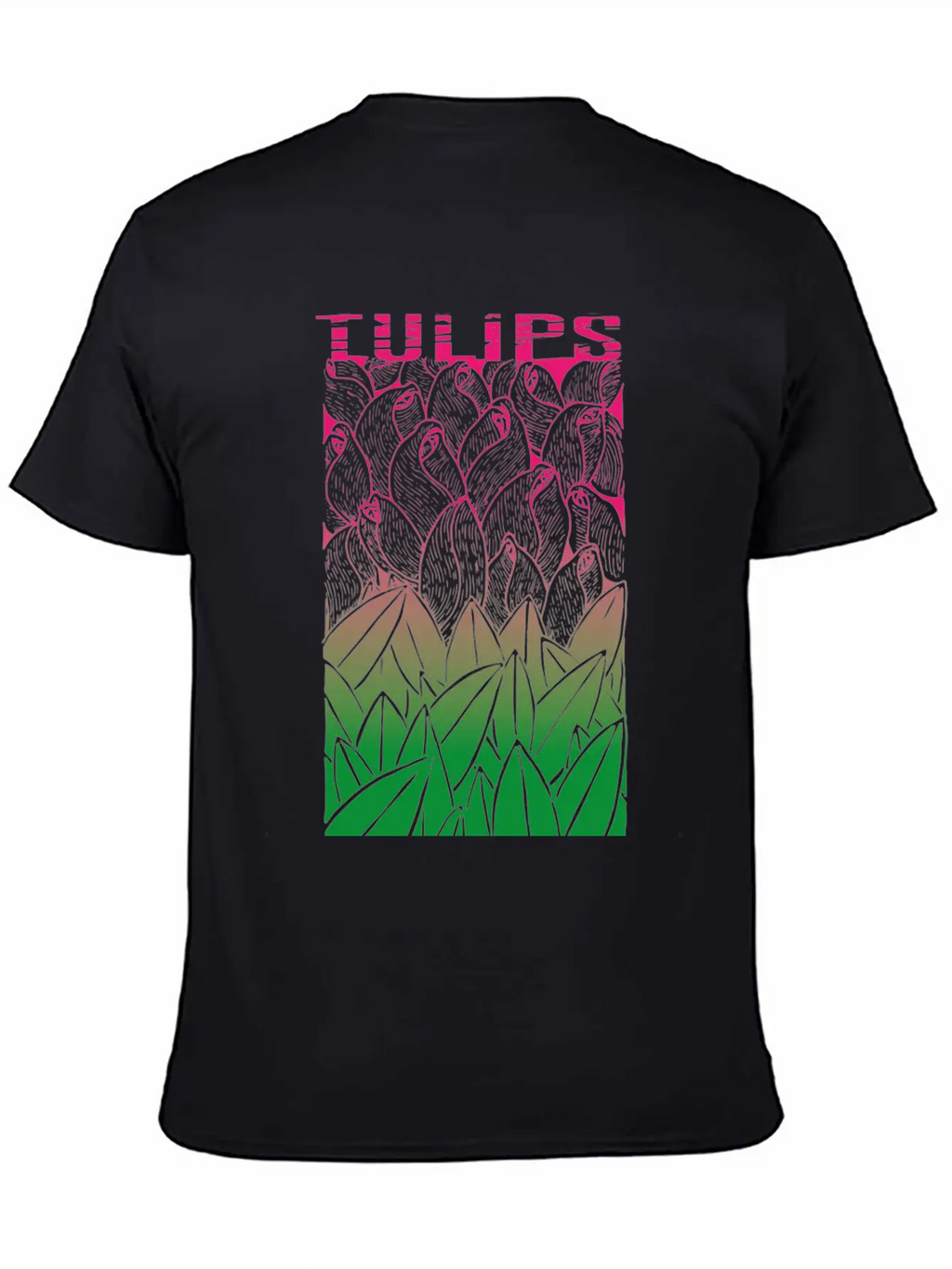 Tulips Unisex Casual T-Shirt – Clean Design For Daily Comfort