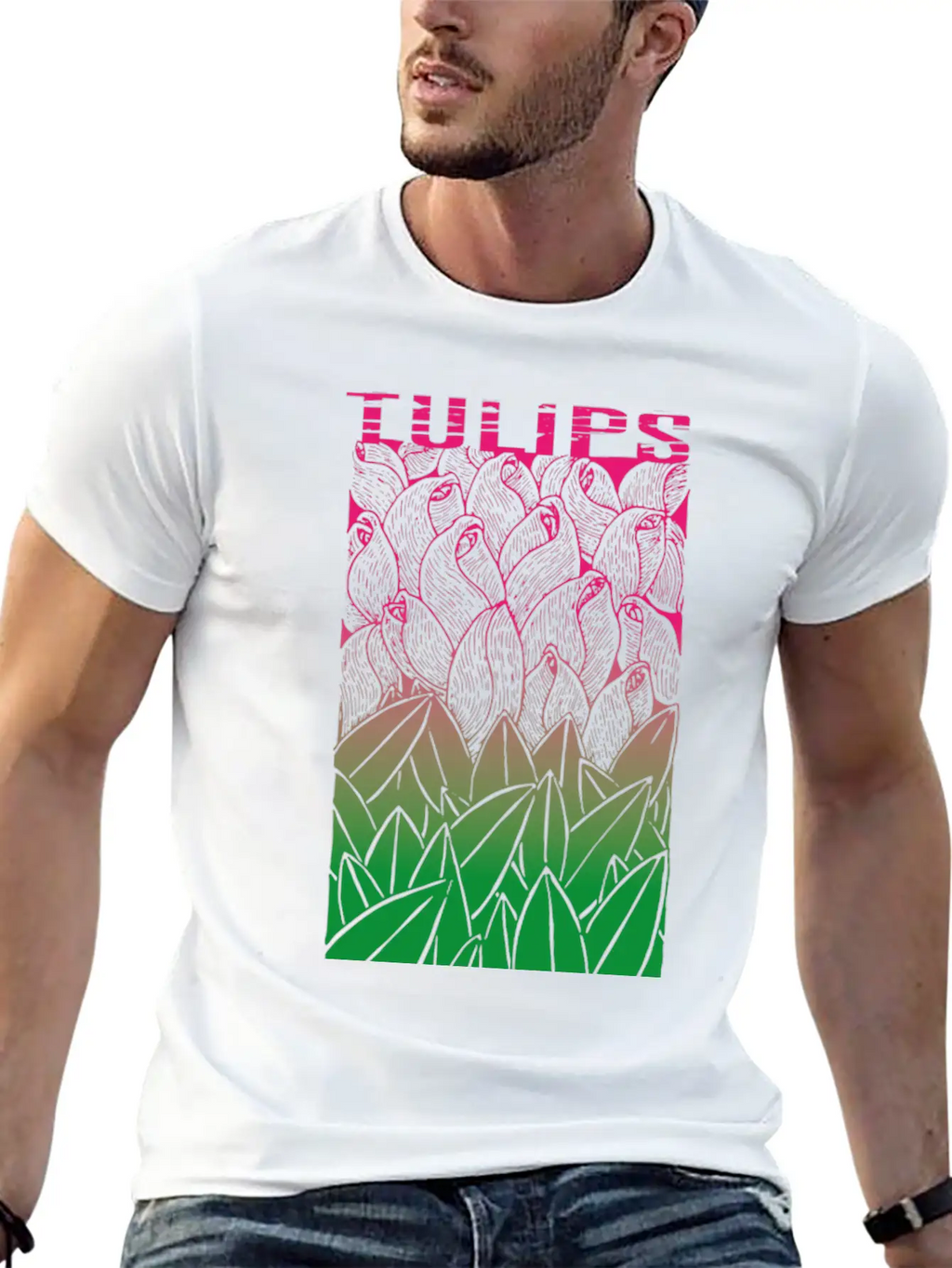 Tulips Unisex Casual T-Shirt – Clean Design For Daily Comfort