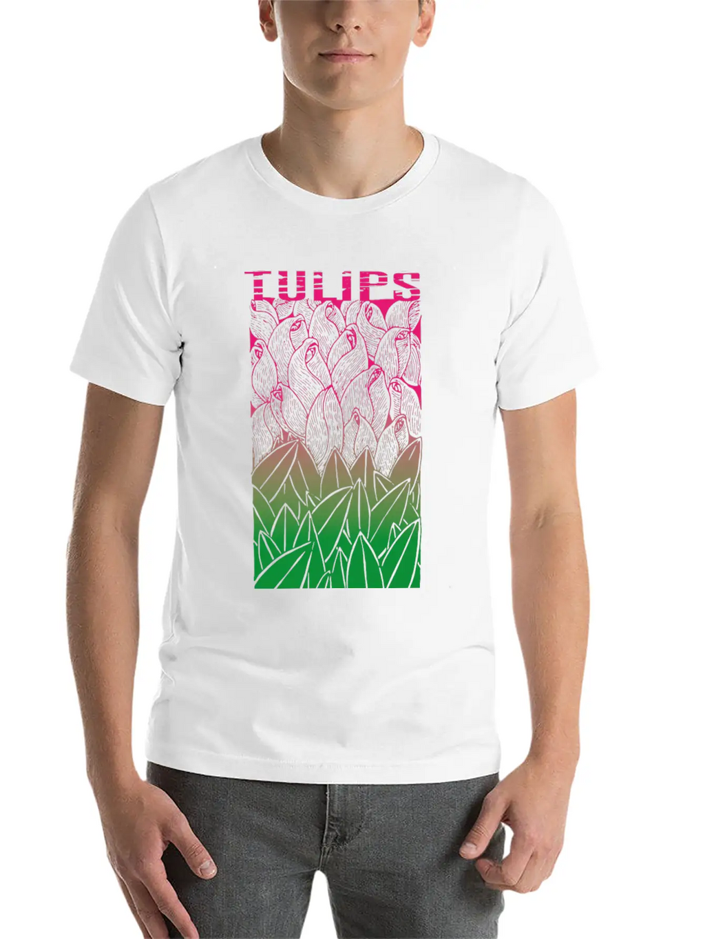 Tulips Unisex Casual T-Shirt – Clean Design For Daily Comfort