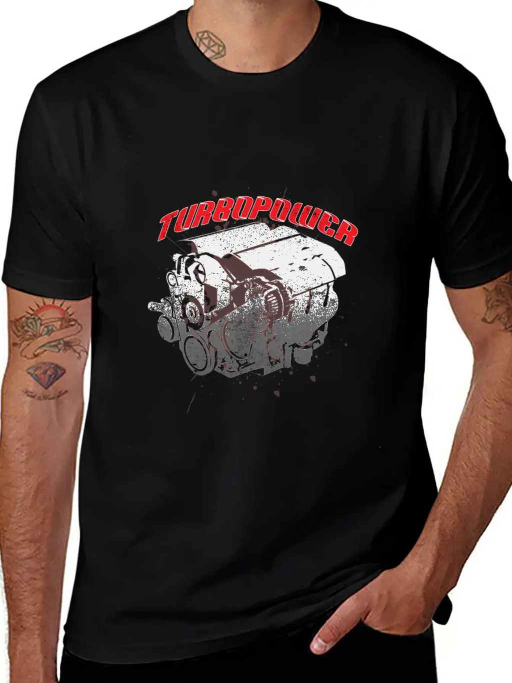 Turbo Power Car Travel Drive Ride Road Motor Gift Breathable Soft Cotton T-Shirt – Timeless Casual Look